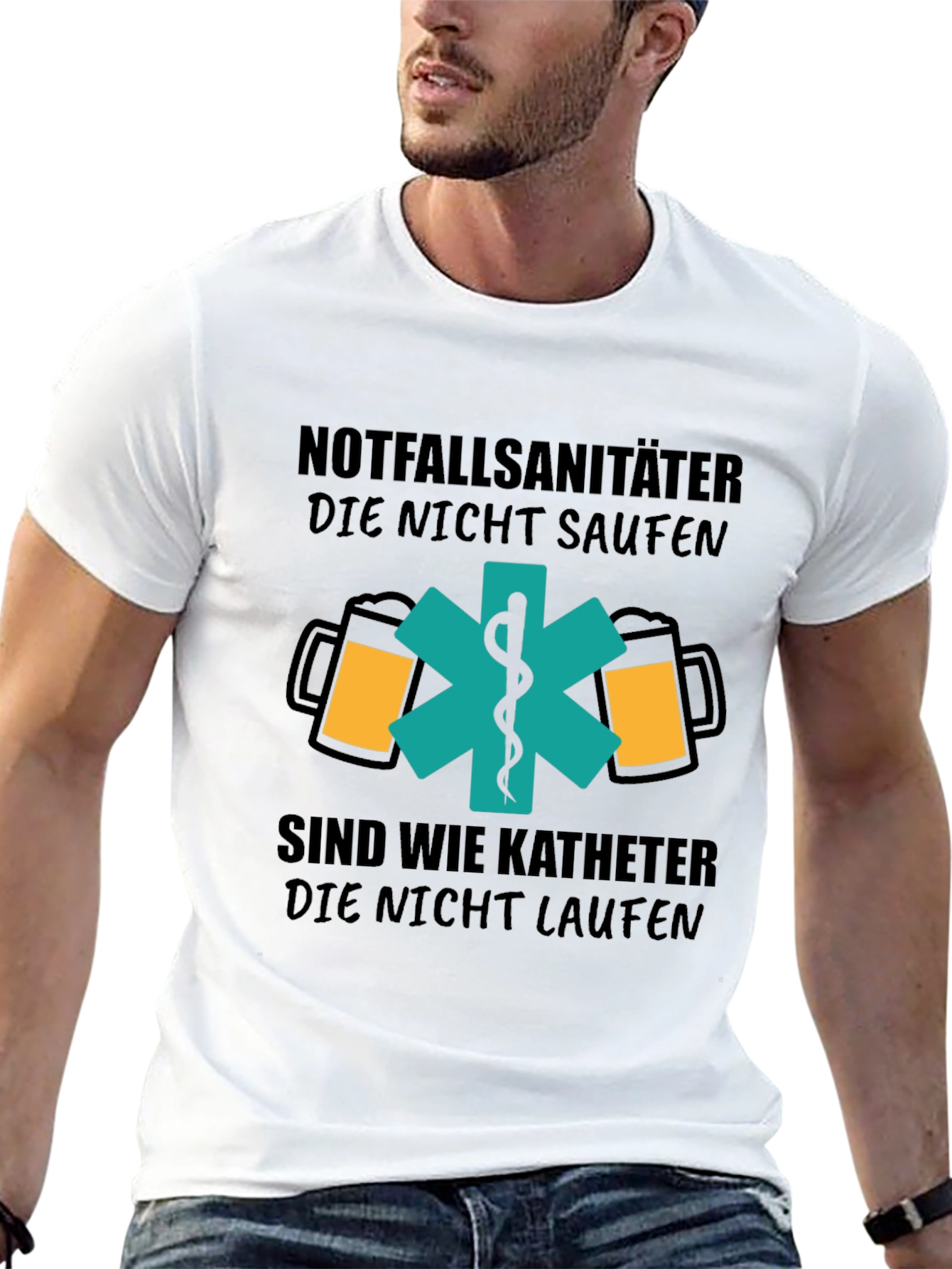 Paramedic Beer Lover T-Shirt - Funny German Design