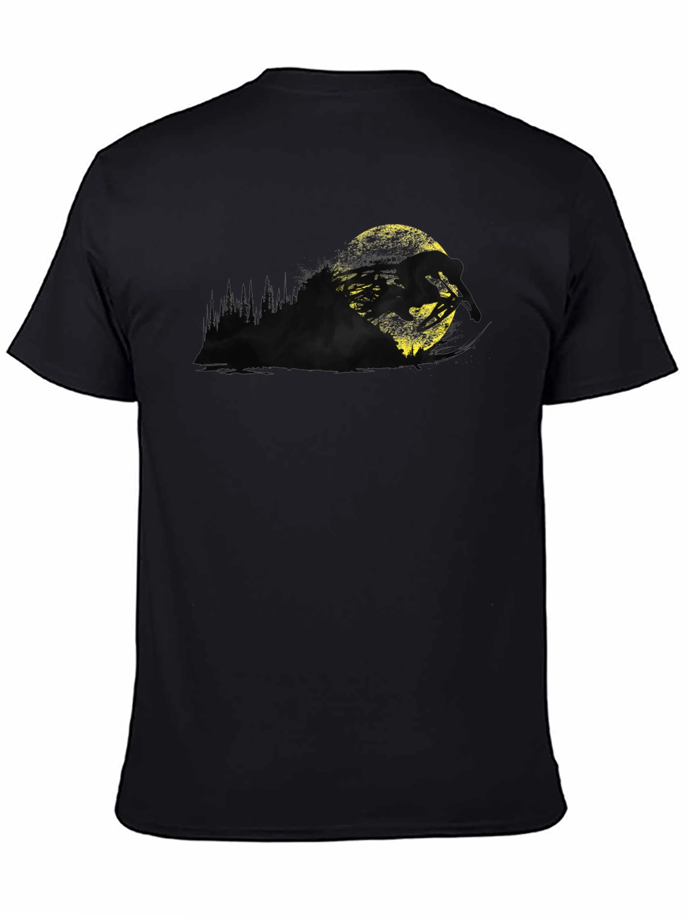 Graphic Print Black T-Shirt