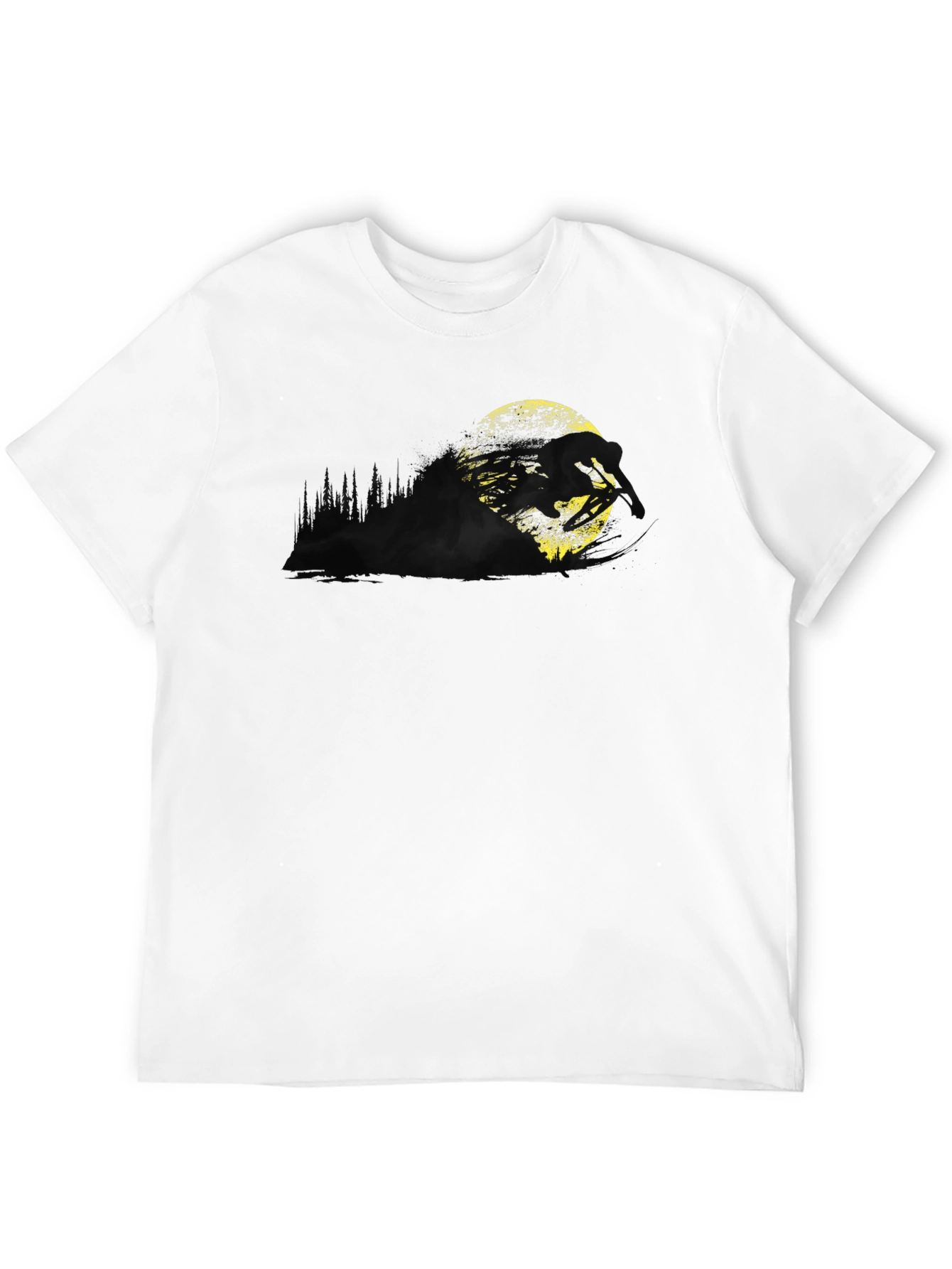 Graphic Print Black T-Shirt