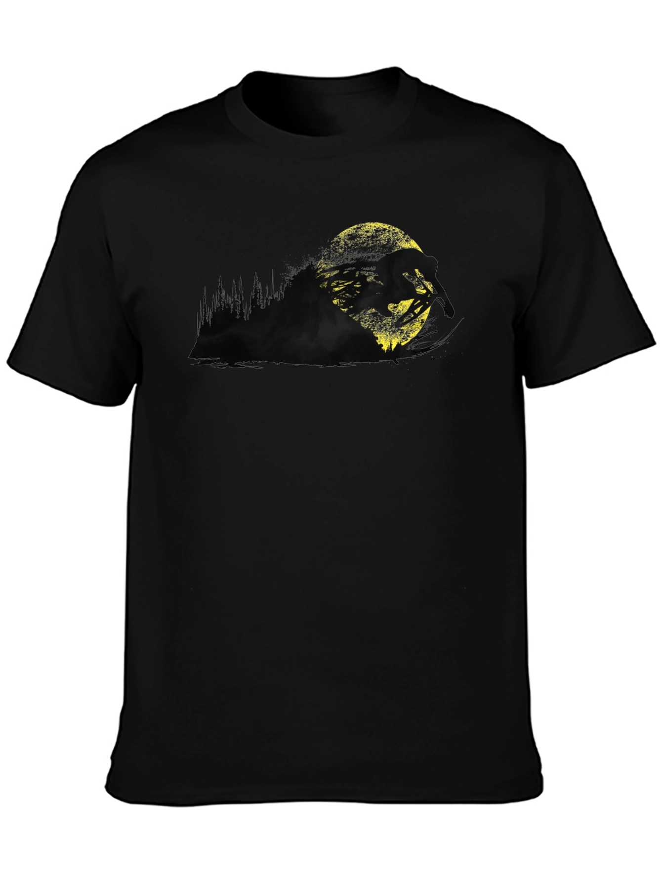 Graphic Print Black T-Shirt