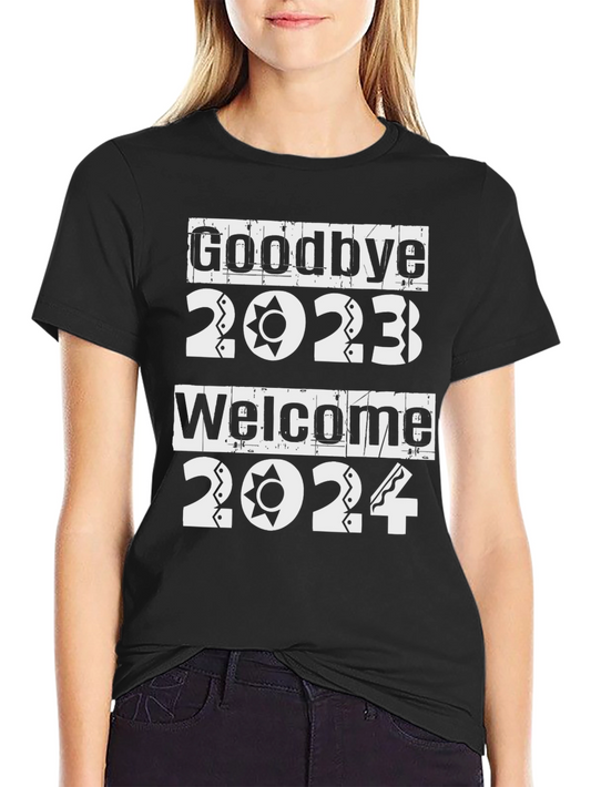 Goodbye 2023 Welcome 2024 New Year T-Shirt