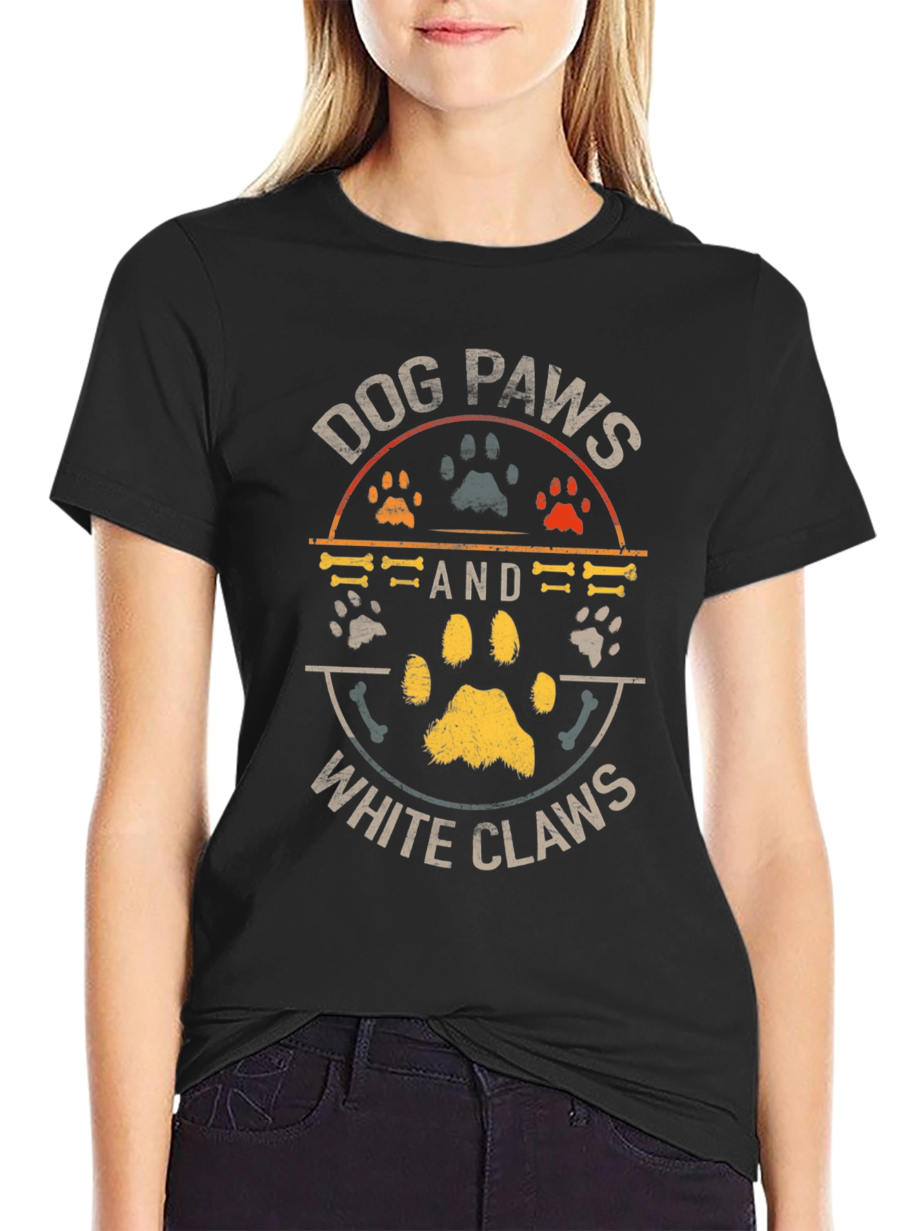 Dog Paws White Claws T-Shirt – Funny Dog Lover Tee