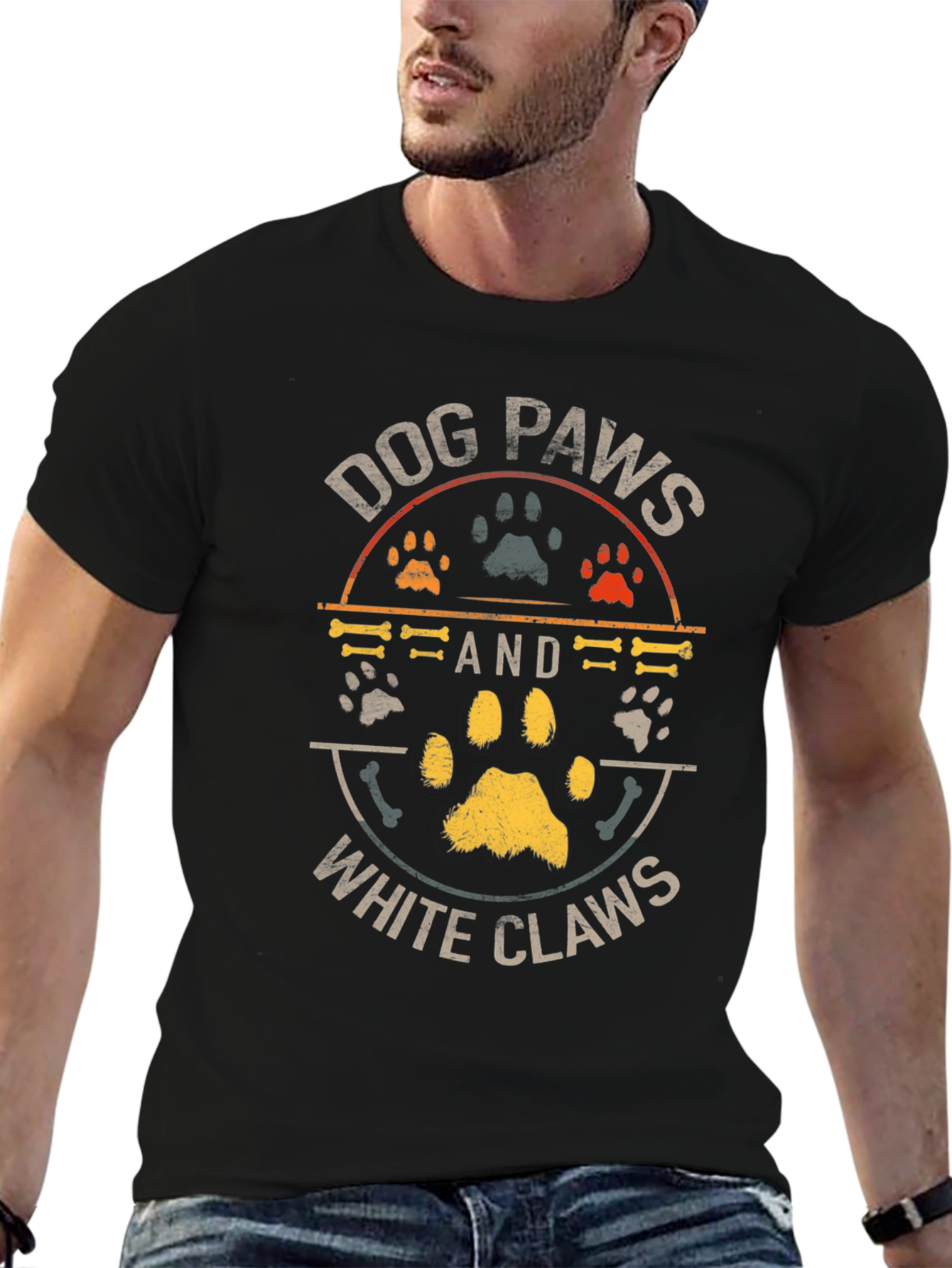 Dog Paws White Claws T-Shirt – Funny Dog Lover Tee