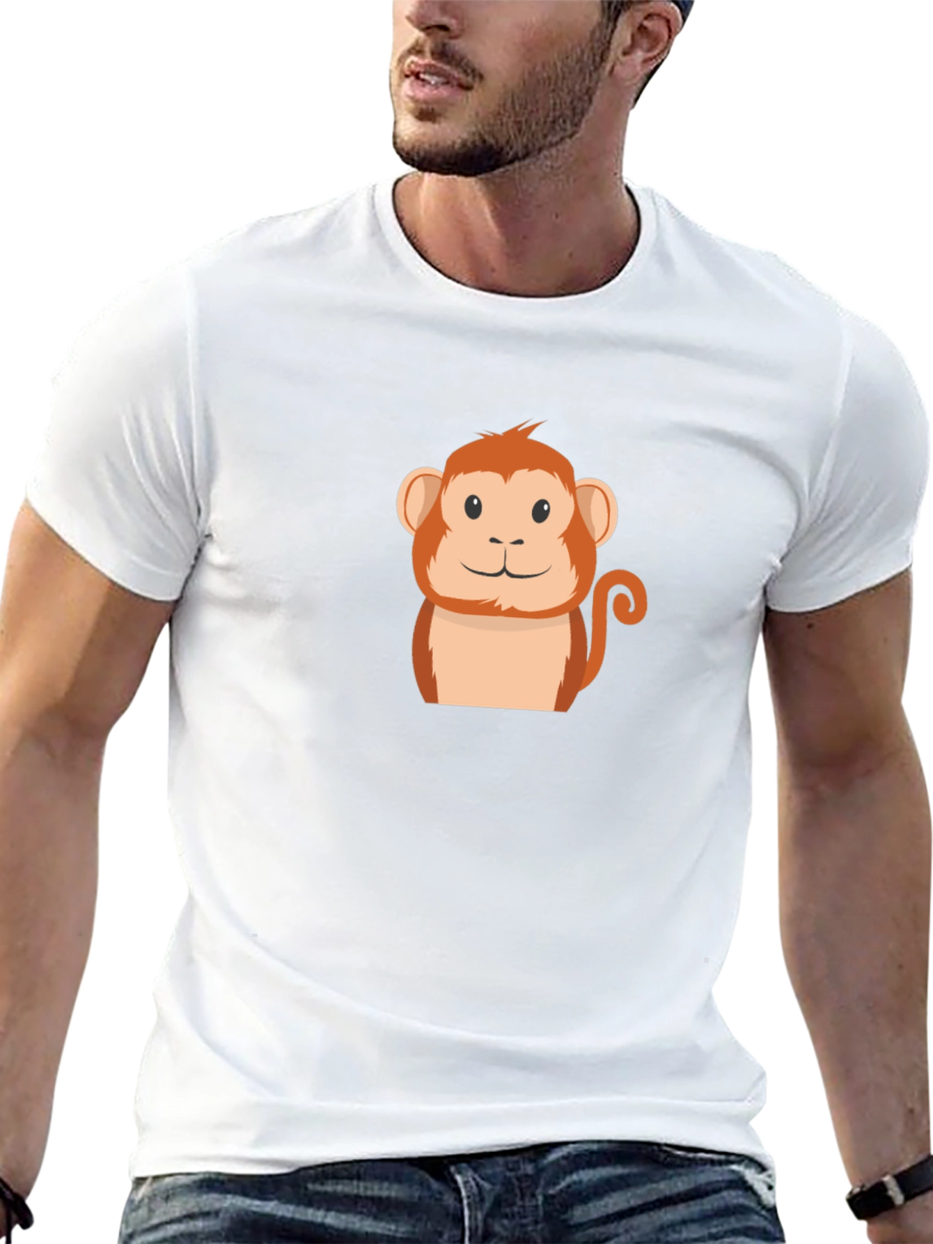 Monkey Graphic Black T-Shirt - Fun & Casual Tee
