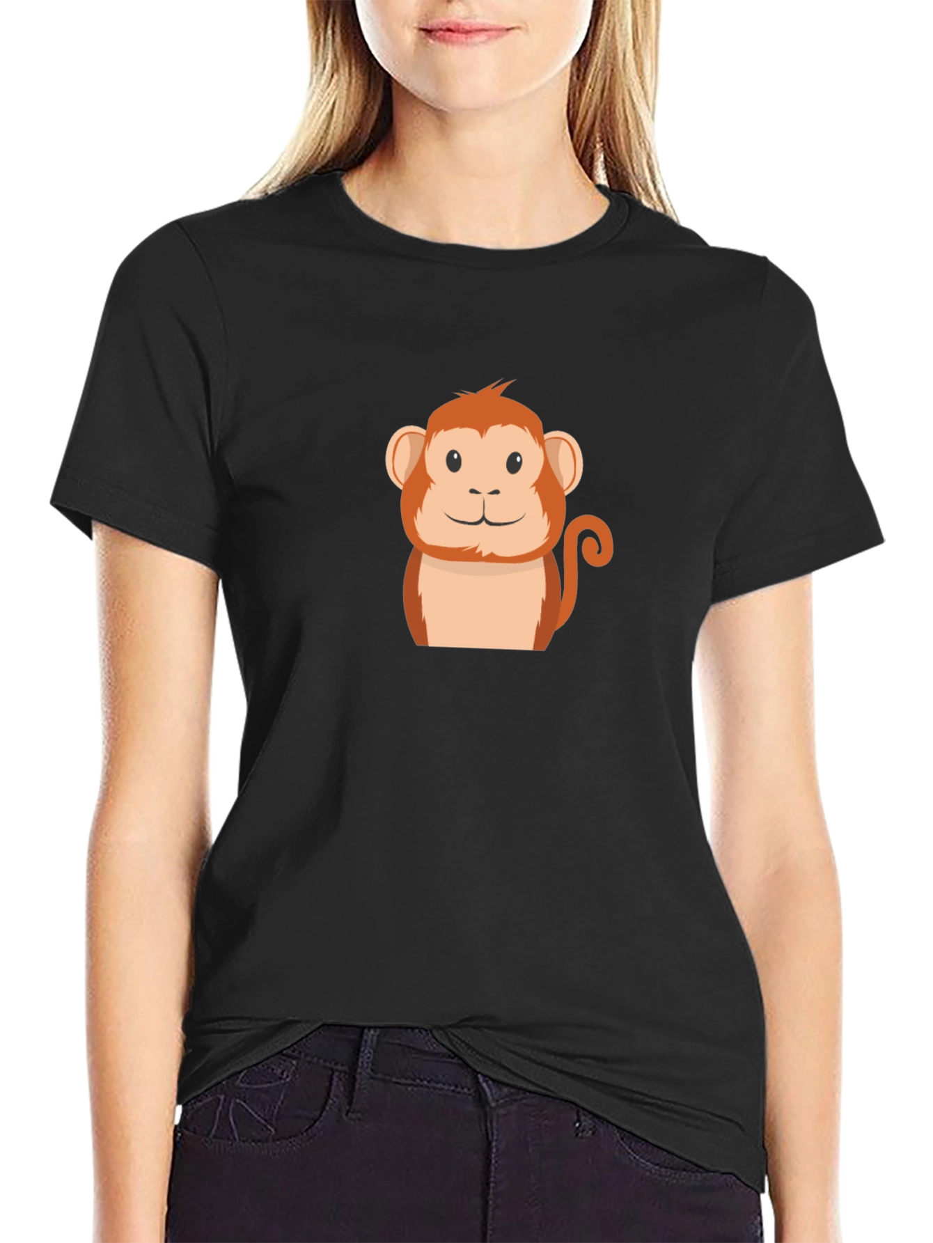 Monkey Graphic Black T-Shirt - Fun & Casual Tee