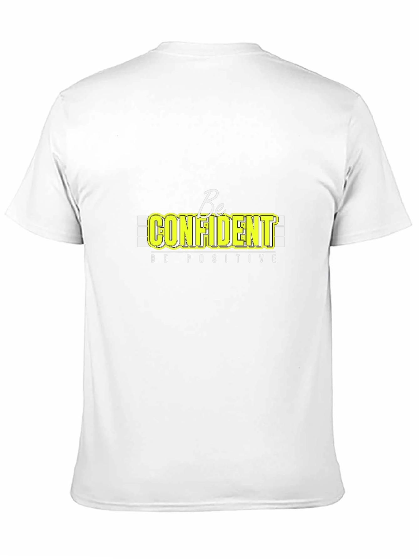 Be Confident Positive Graphic T-Shirt - Black