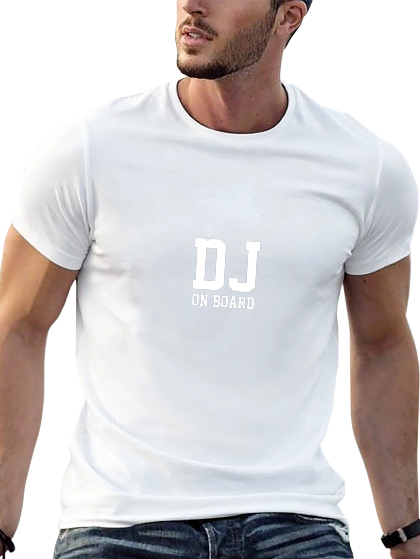 DJ On Board Black Crew Neck T-Shirt