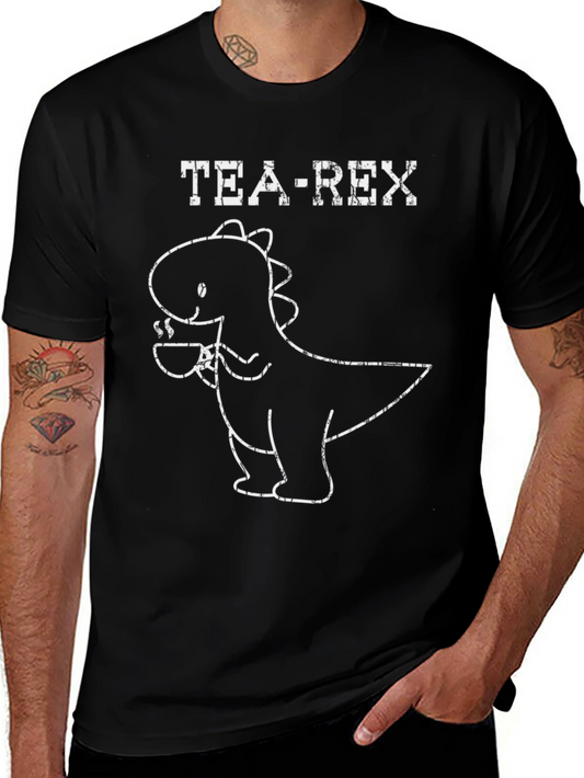 Tea Rex T-Shirt: Cute Dinosaur Drinking Tea