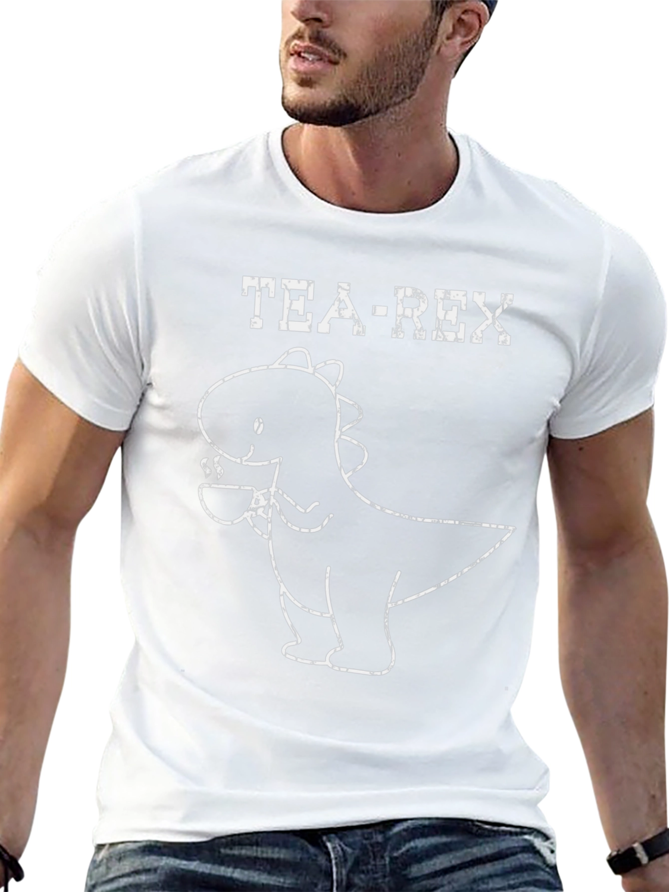 Tea Rex T-Shirt: Cute Dinosaur Drinking Tea