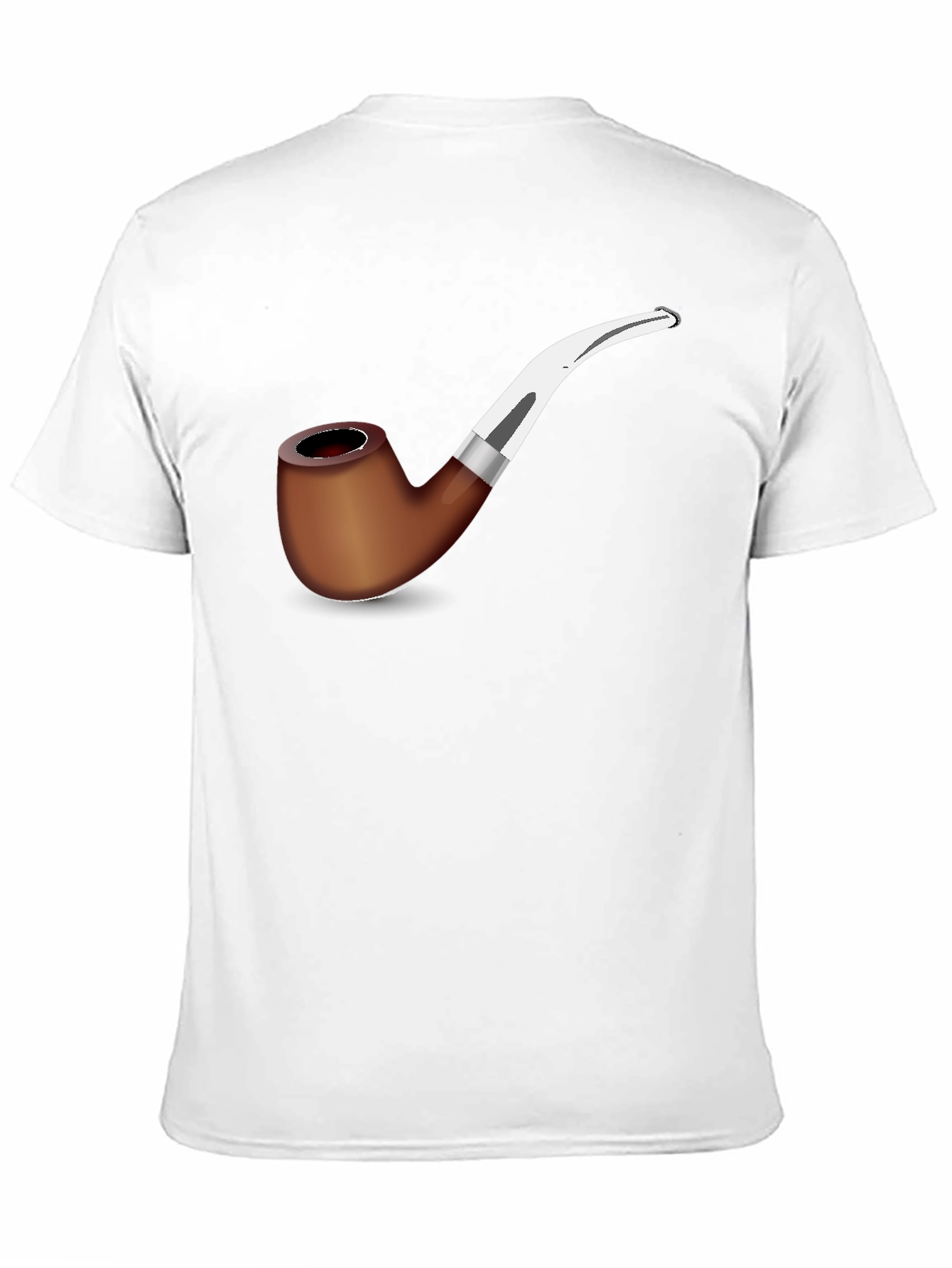 Stylish Pipe Graphic T-Shirt - Black Cotton Blend