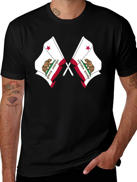 California Republic Flag Graphic T-Shirt