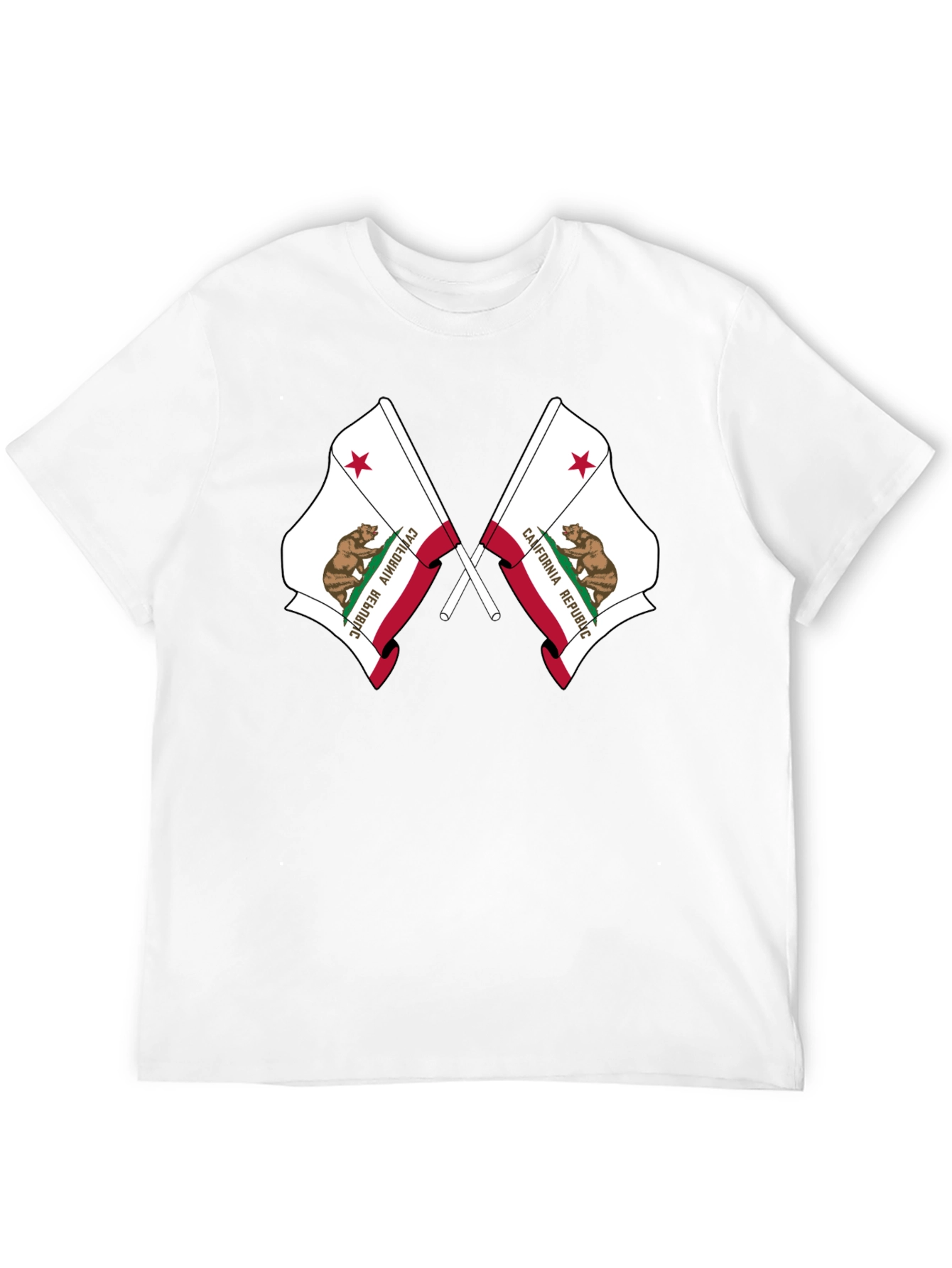 California Republic Flag Graphic T-Shirt