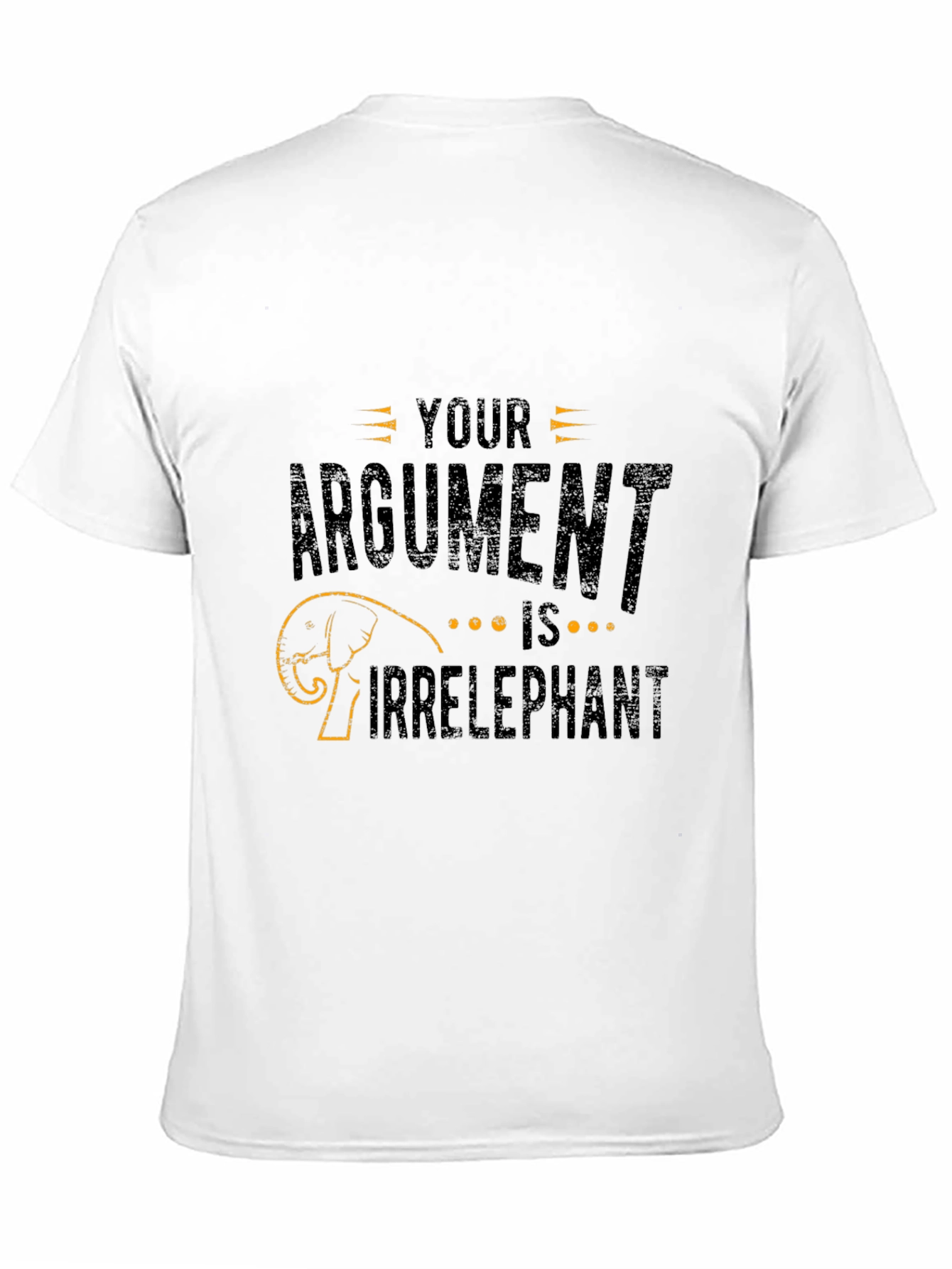 Irrelephant Humor Graphic Tee - Mens Black T-Shirt