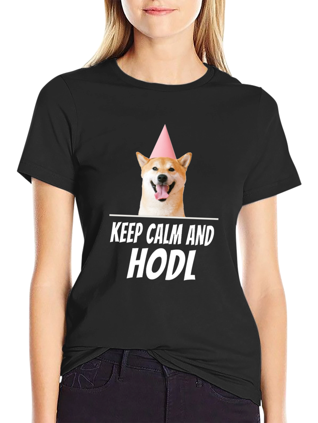 Keep Calm and HODL Shiba Inu T-Shirt