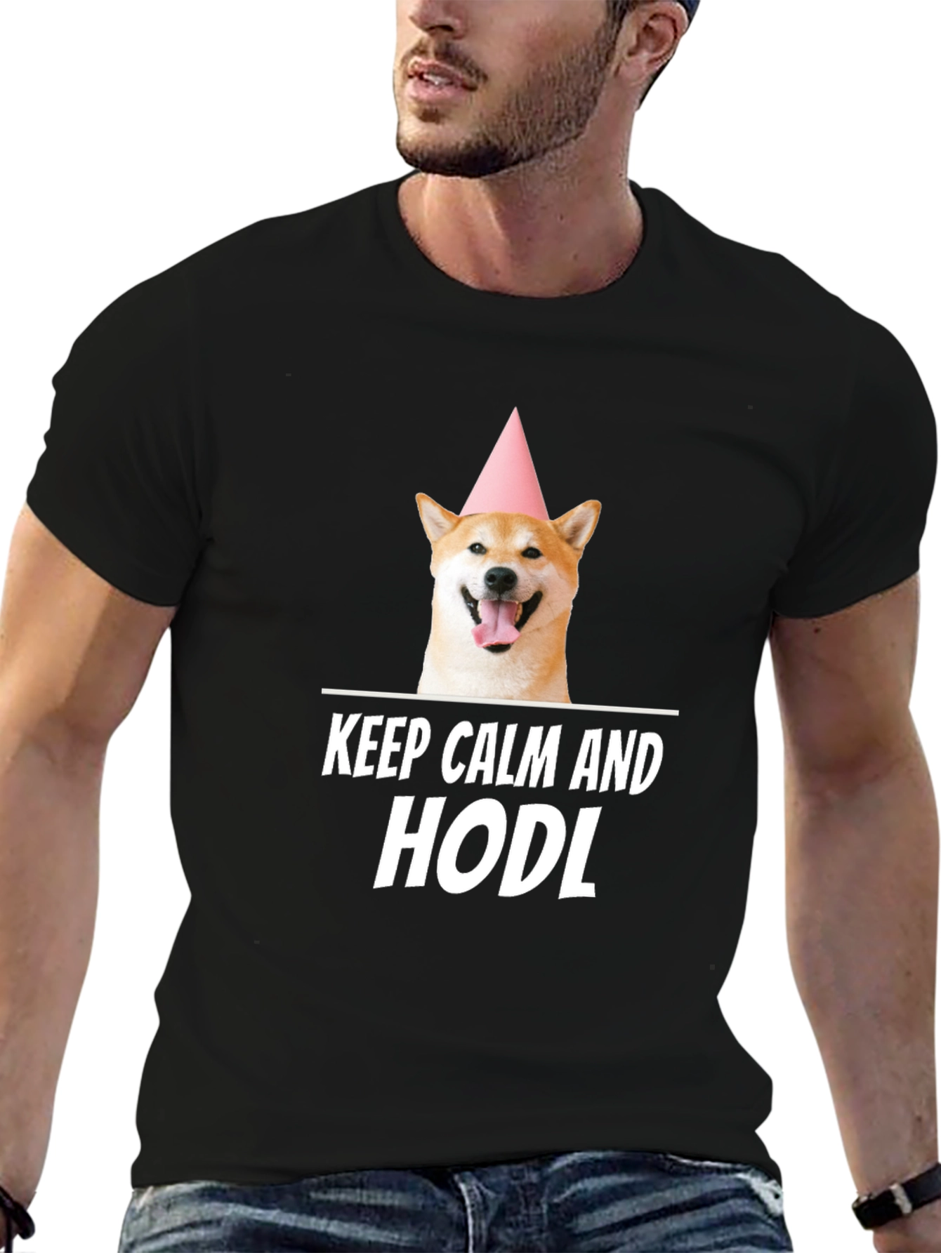 Keep Calm and HODL Shiba Inu T-Shirt