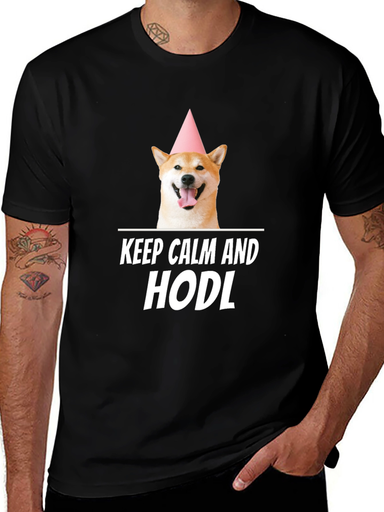 Keep Calm and HODL Shiba Inu T-Shirt