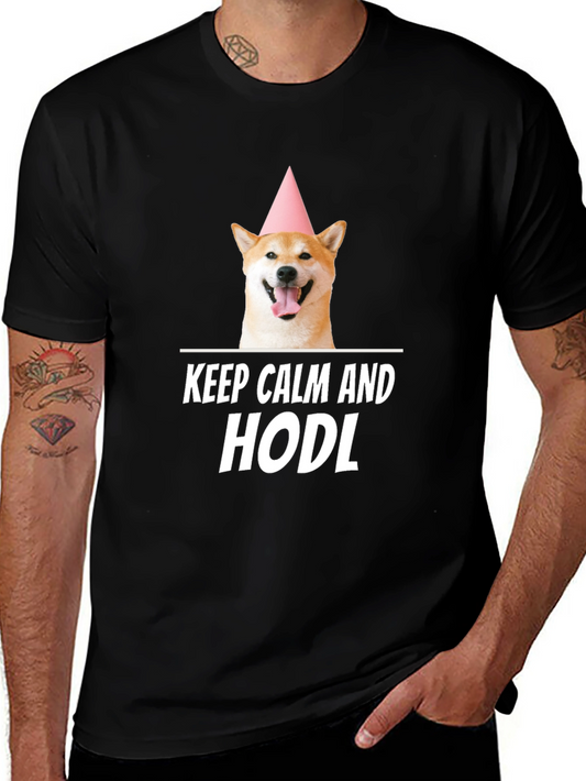 Keep Calm and HODL Shiba Inu T-Shirt