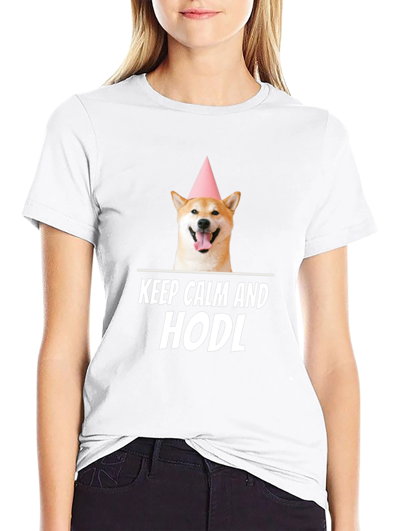 Keep Calm and HODL Shiba Inu T-Shirt