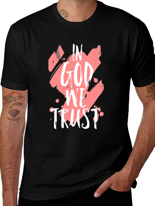 In God We Trust Graphic Black T-Shirt