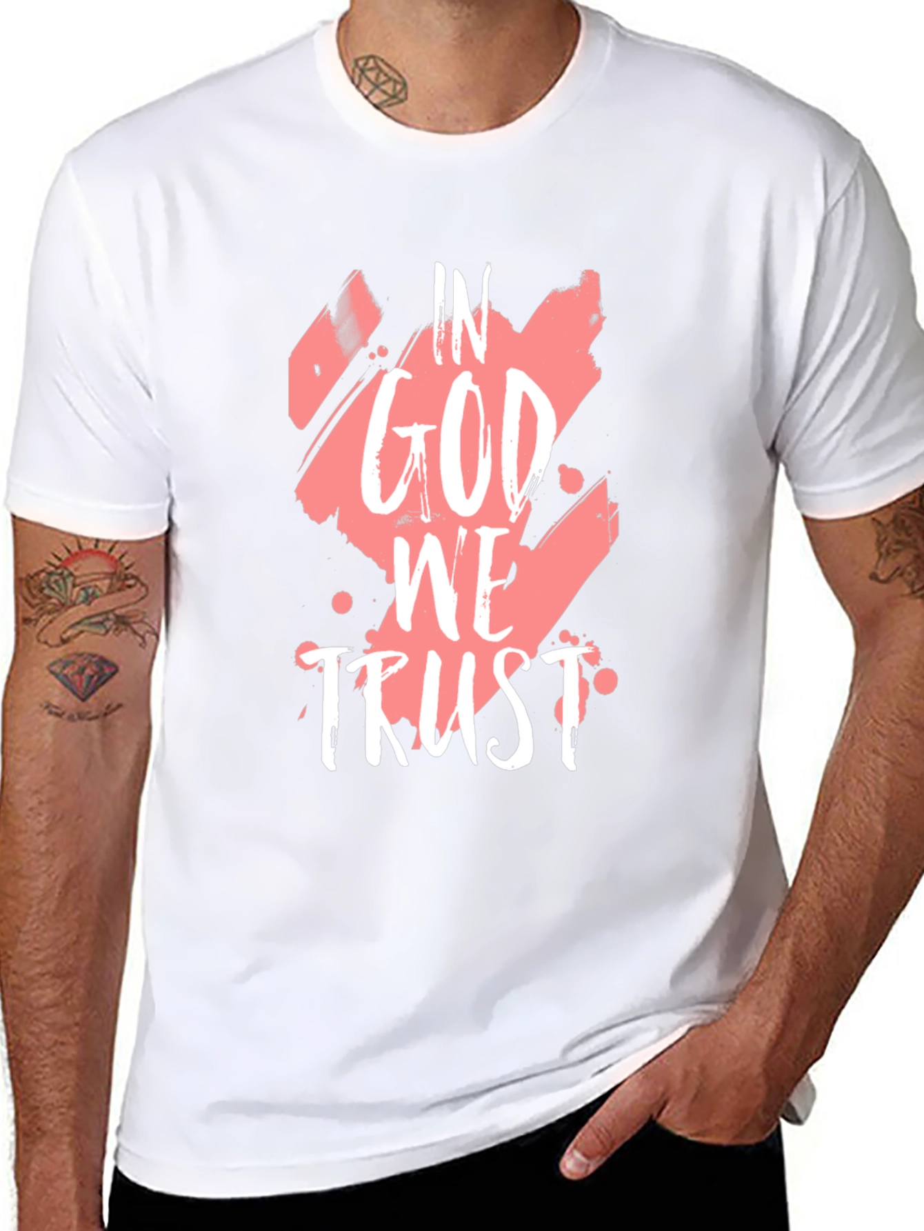 In God We Trust Graphic Black T-Shirt