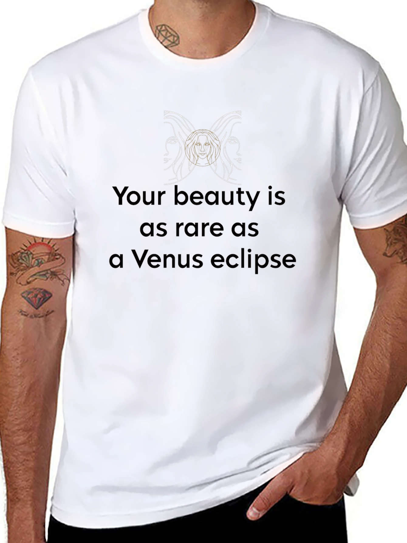 Rare Beauty Venus Eclipse Black T-Shirt