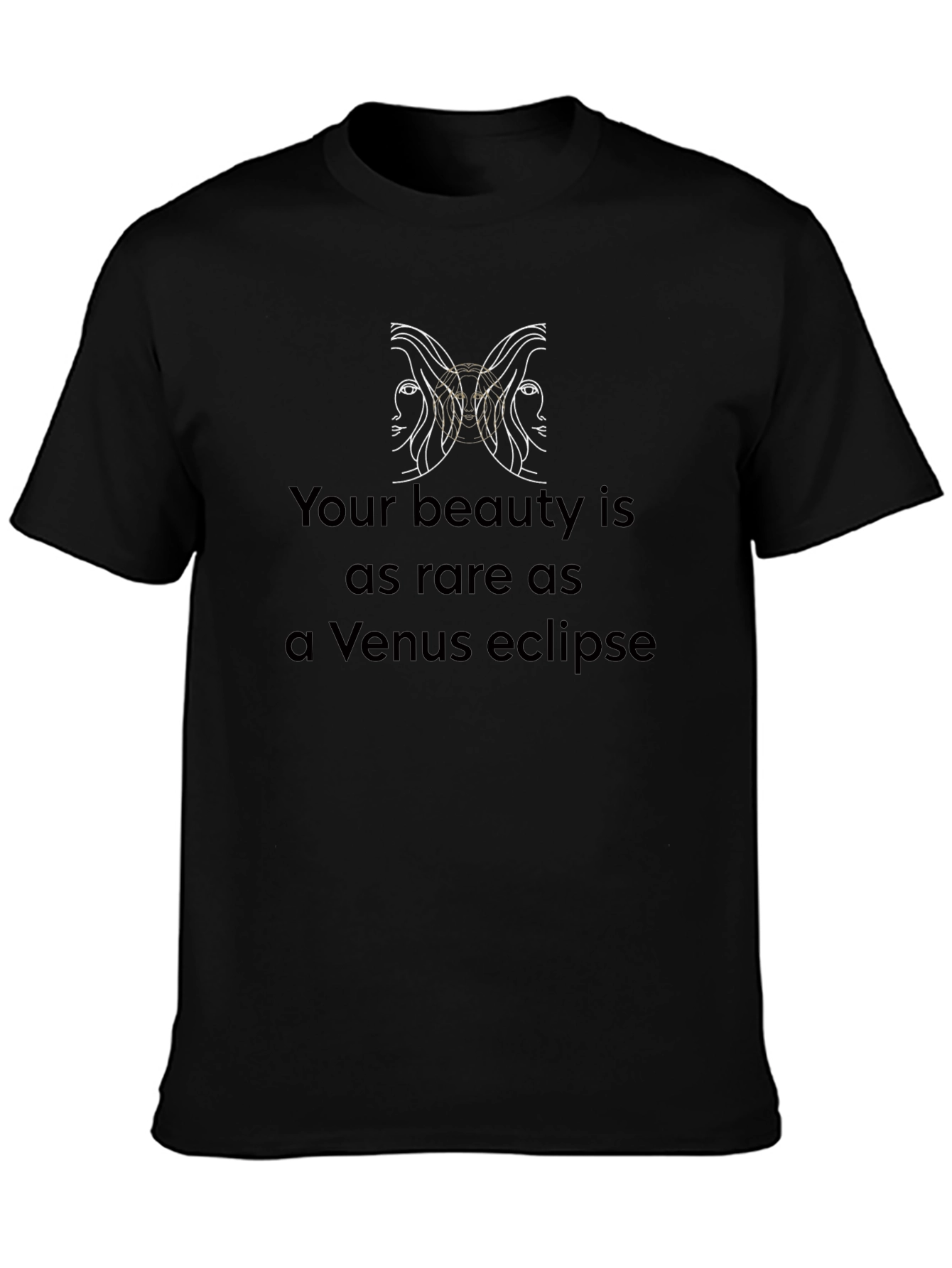 Rare Beauty Venus Eclipse Black T-Shirt