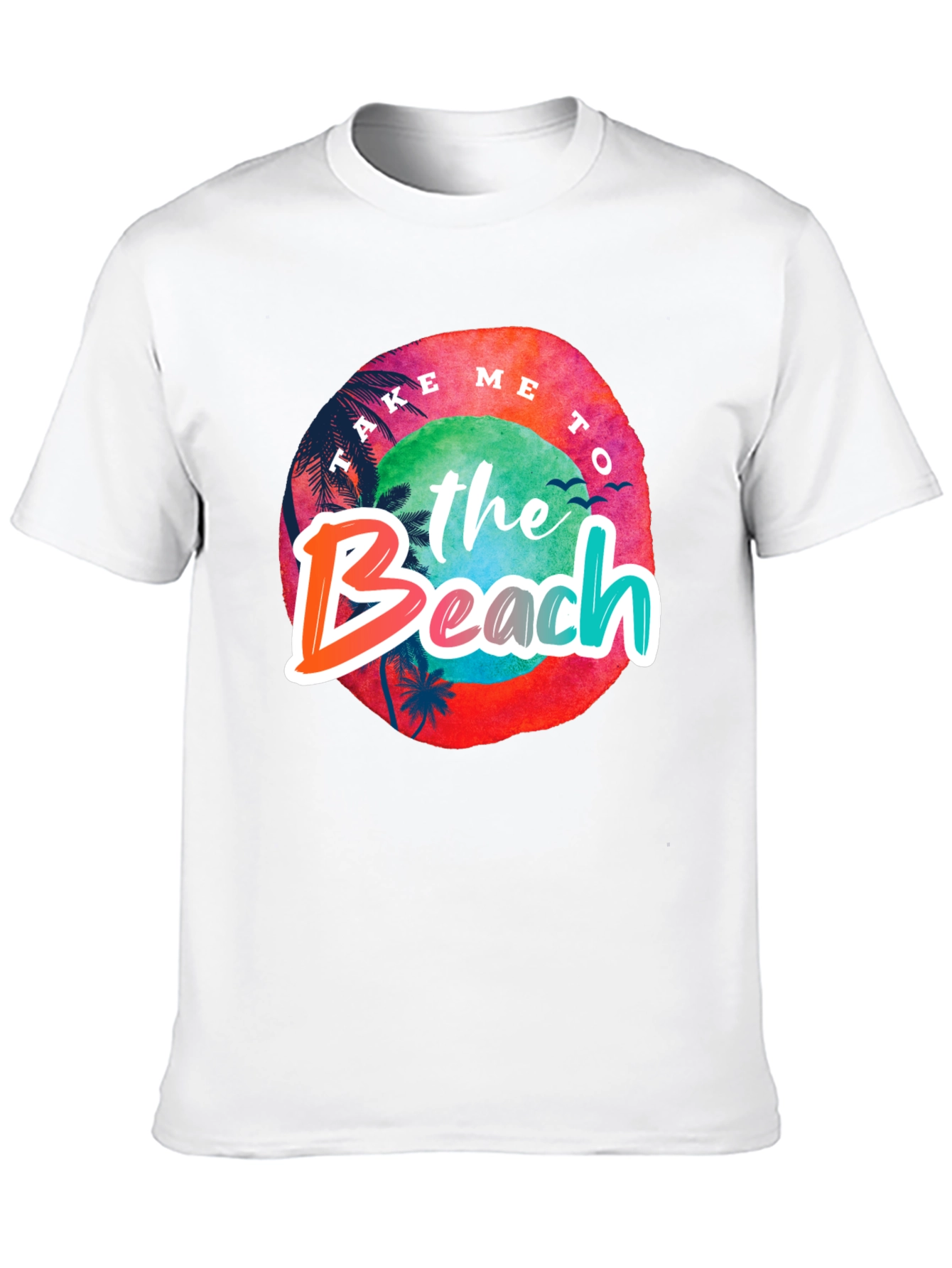 Take Me To the Beach Black Graphic Tee