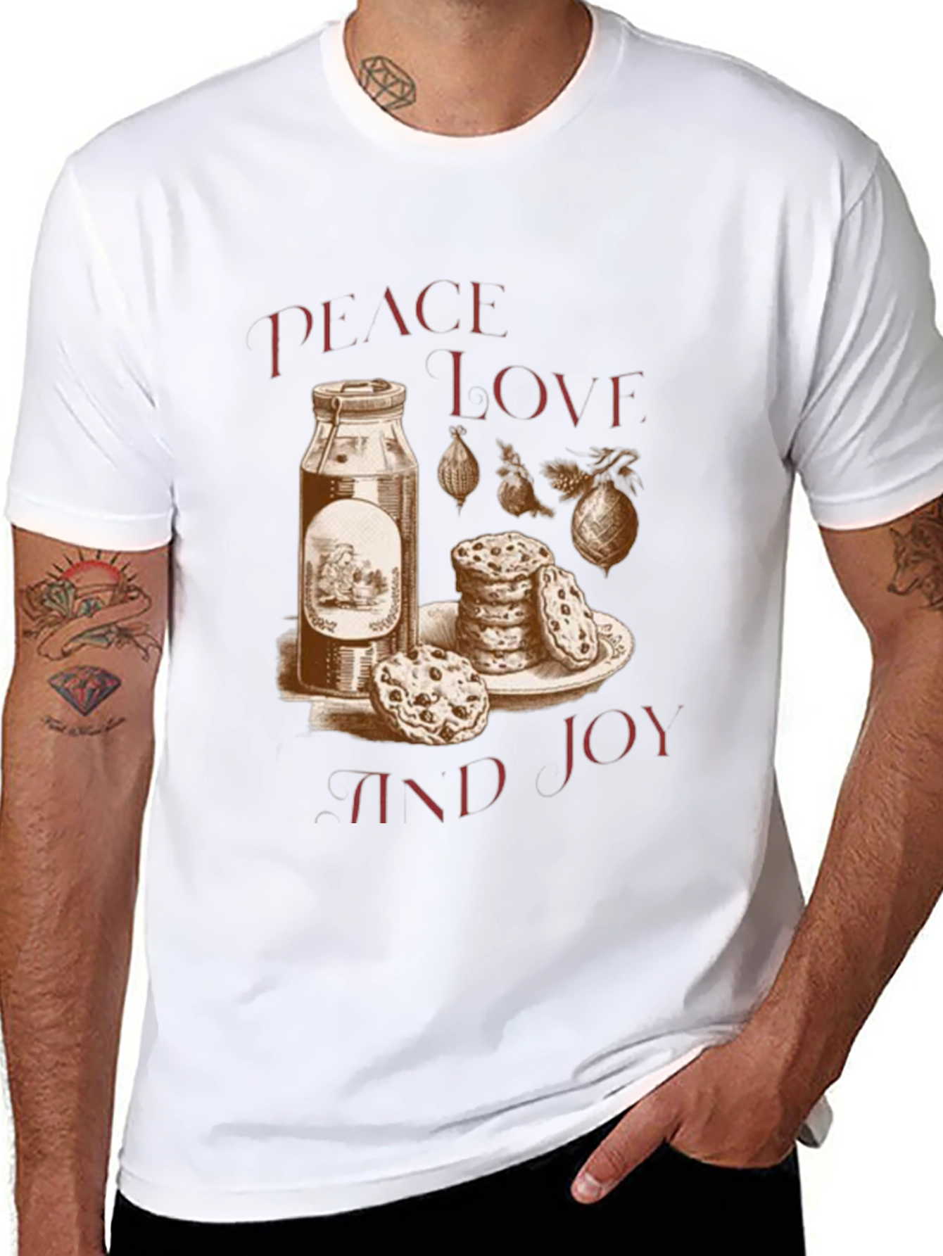 Peace Love and Joy Christmas T-shirt