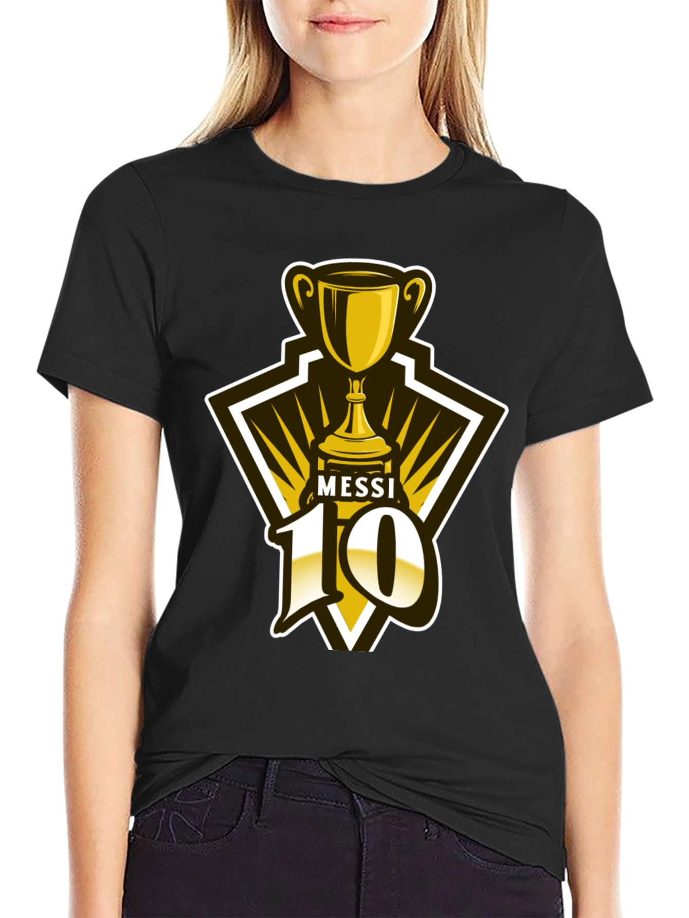 Messi 10 Trophy Graphic T-Shirt - Fan Edition