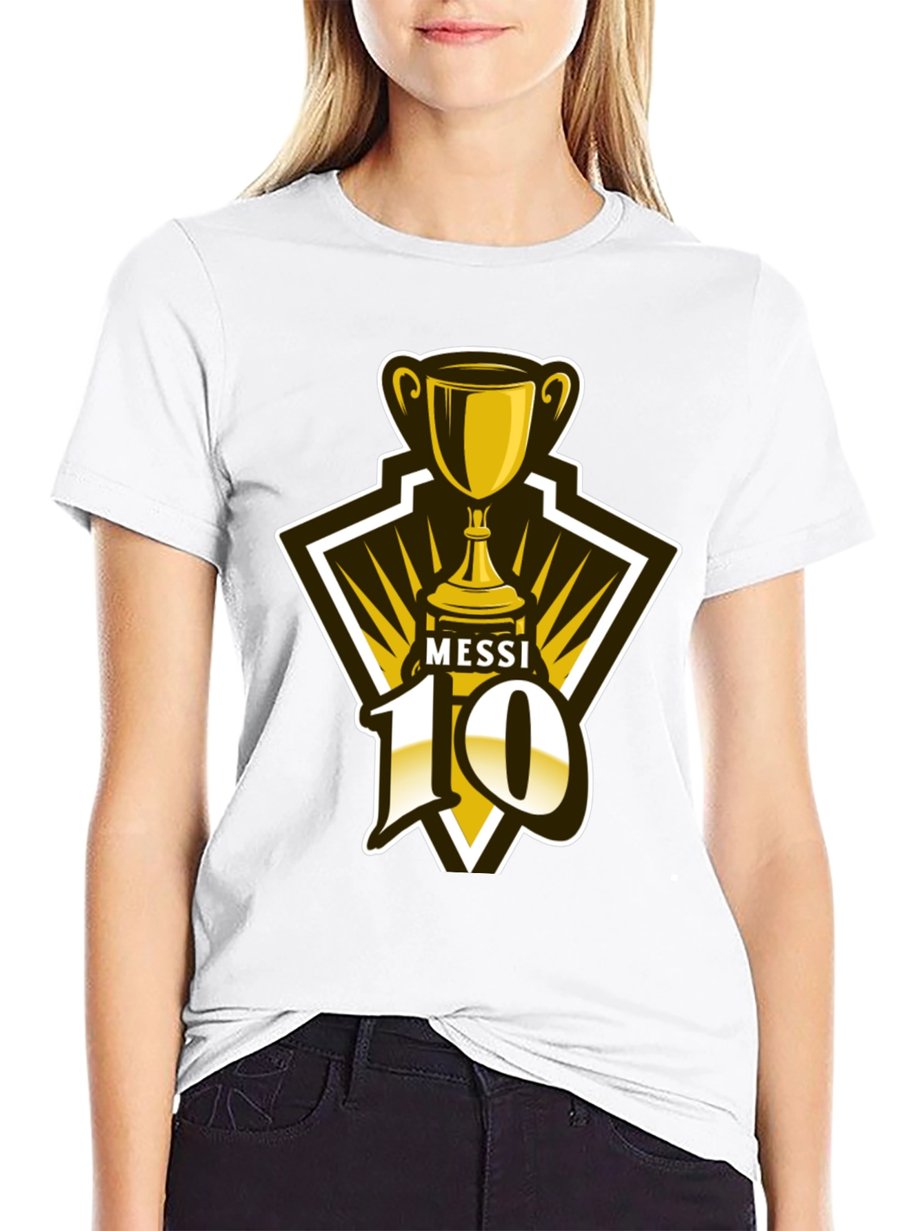 Messi 10 Trophy Graphic T-Shirt - Fan Edition