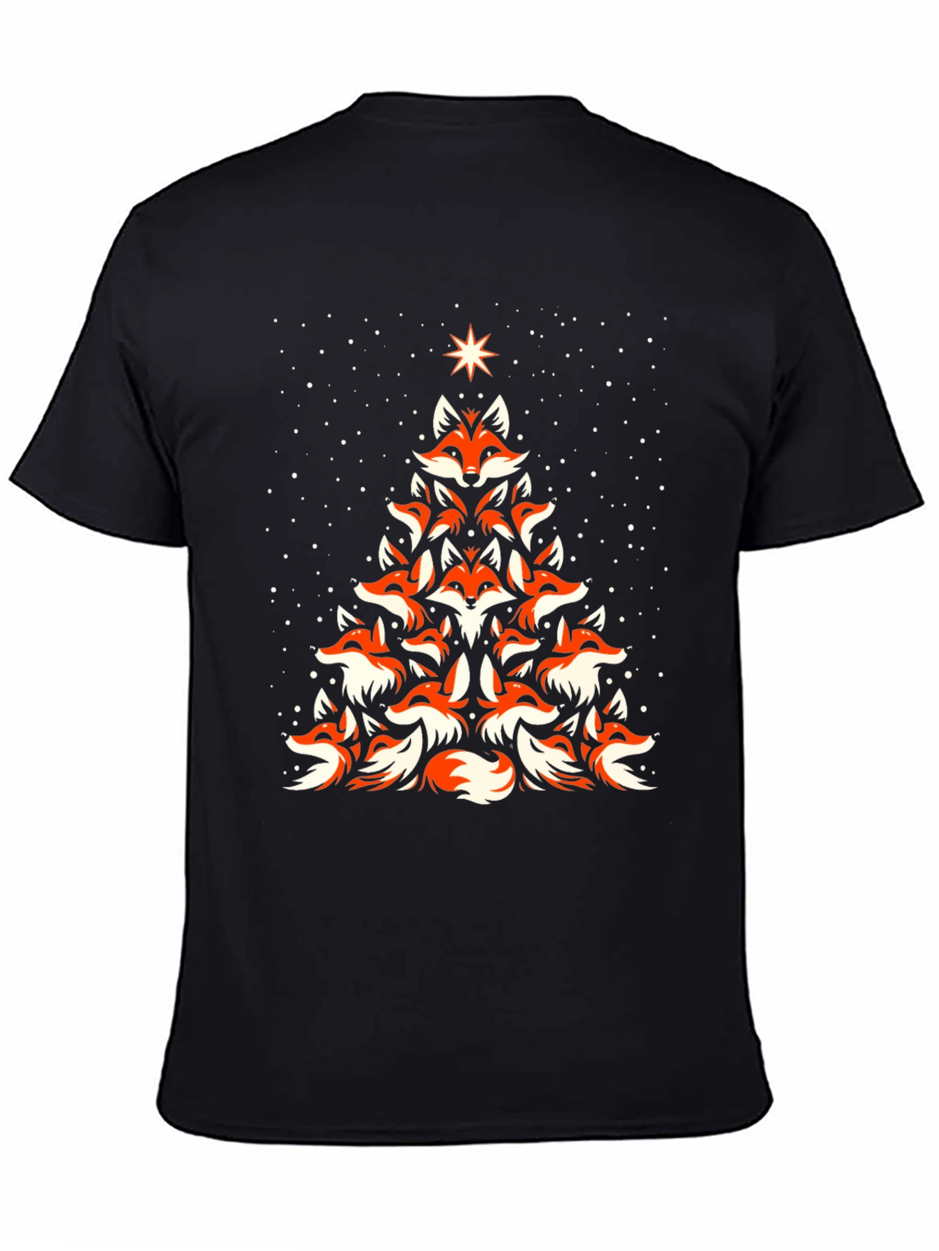 Fox Christmas Tree Graphic Tee