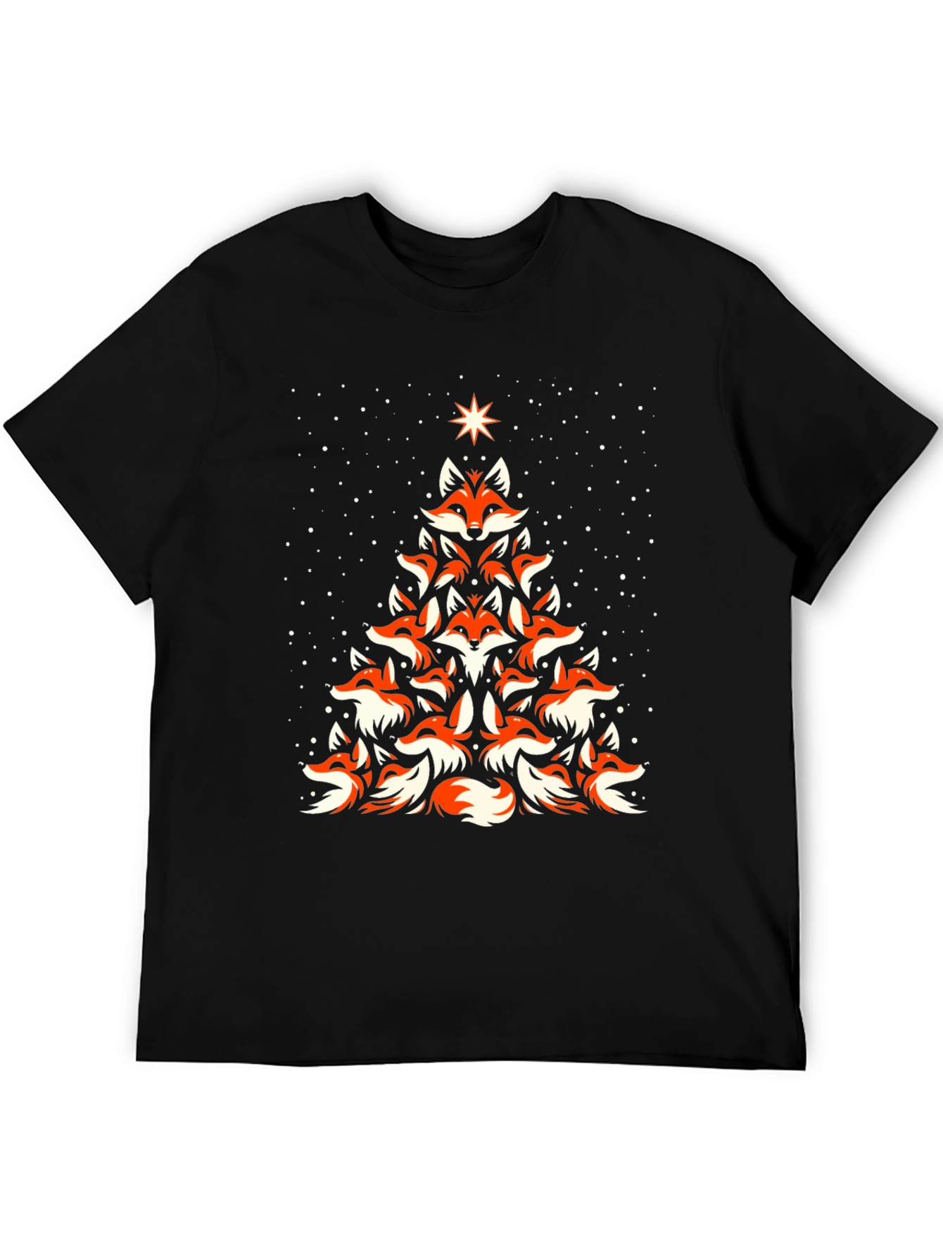 Fox Christmas Tree Graphic Tee