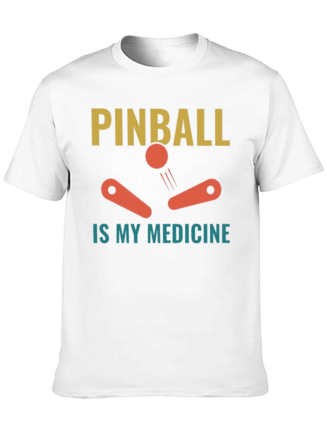 Pinball is My Medicine Black T-Shirt