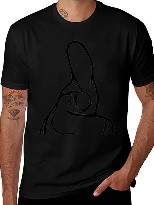 Pointing Hand Gesture Black T-Shirt