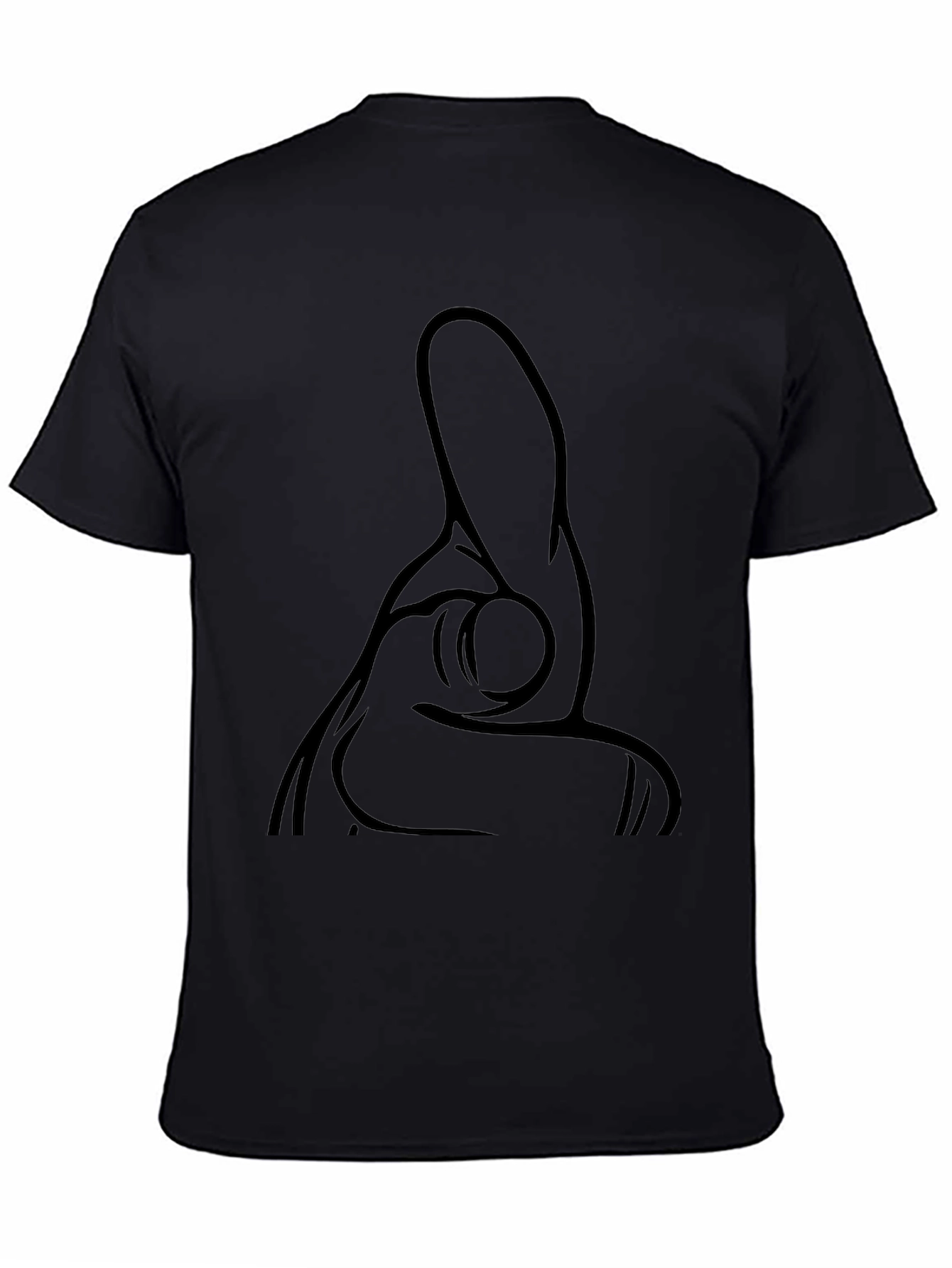 Pointing Hand Gesture Black T-Shirt