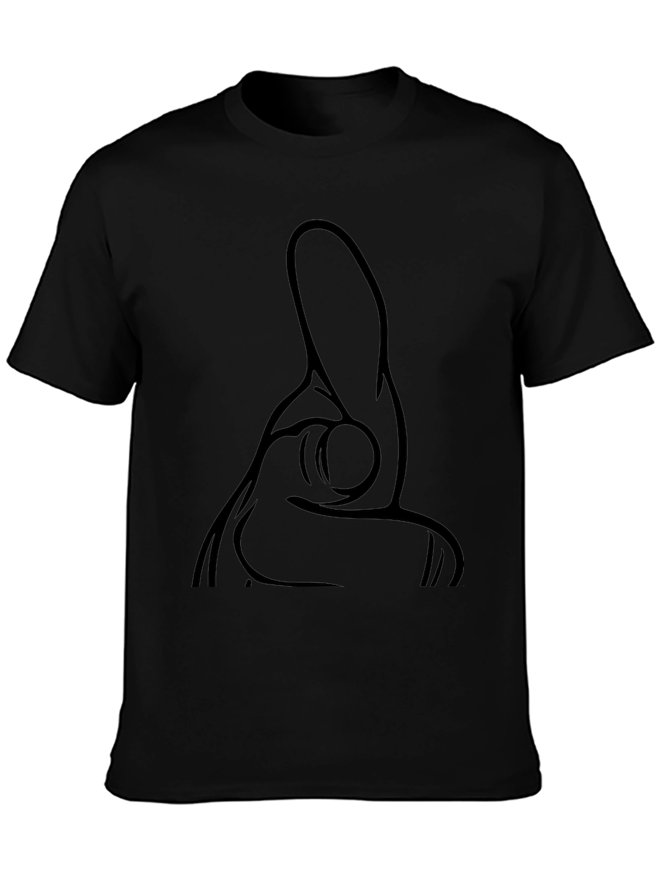 Pointing Hand Gesture Black T-Shirt
