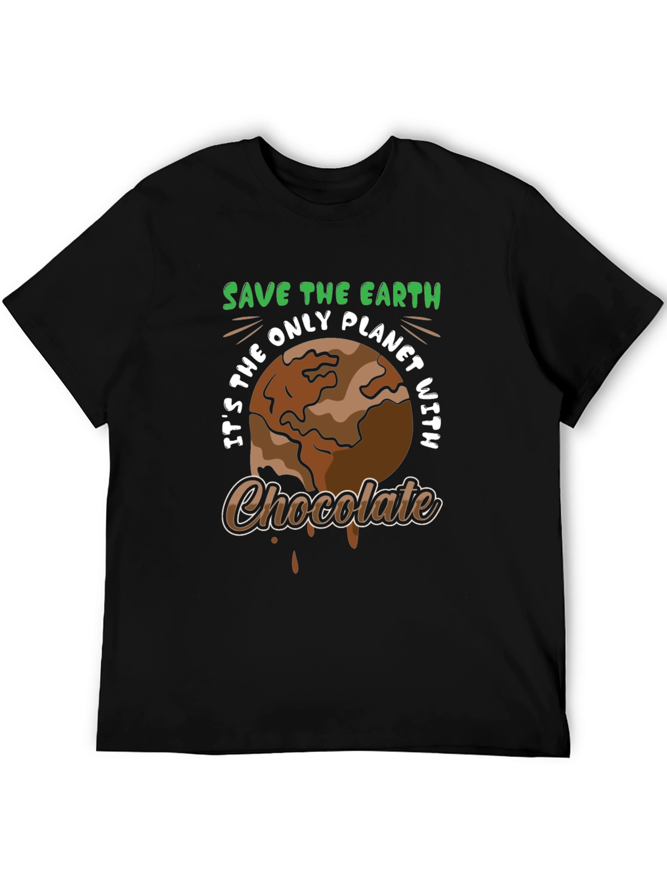 Save the Earth Chocolate Planet T-Shirt