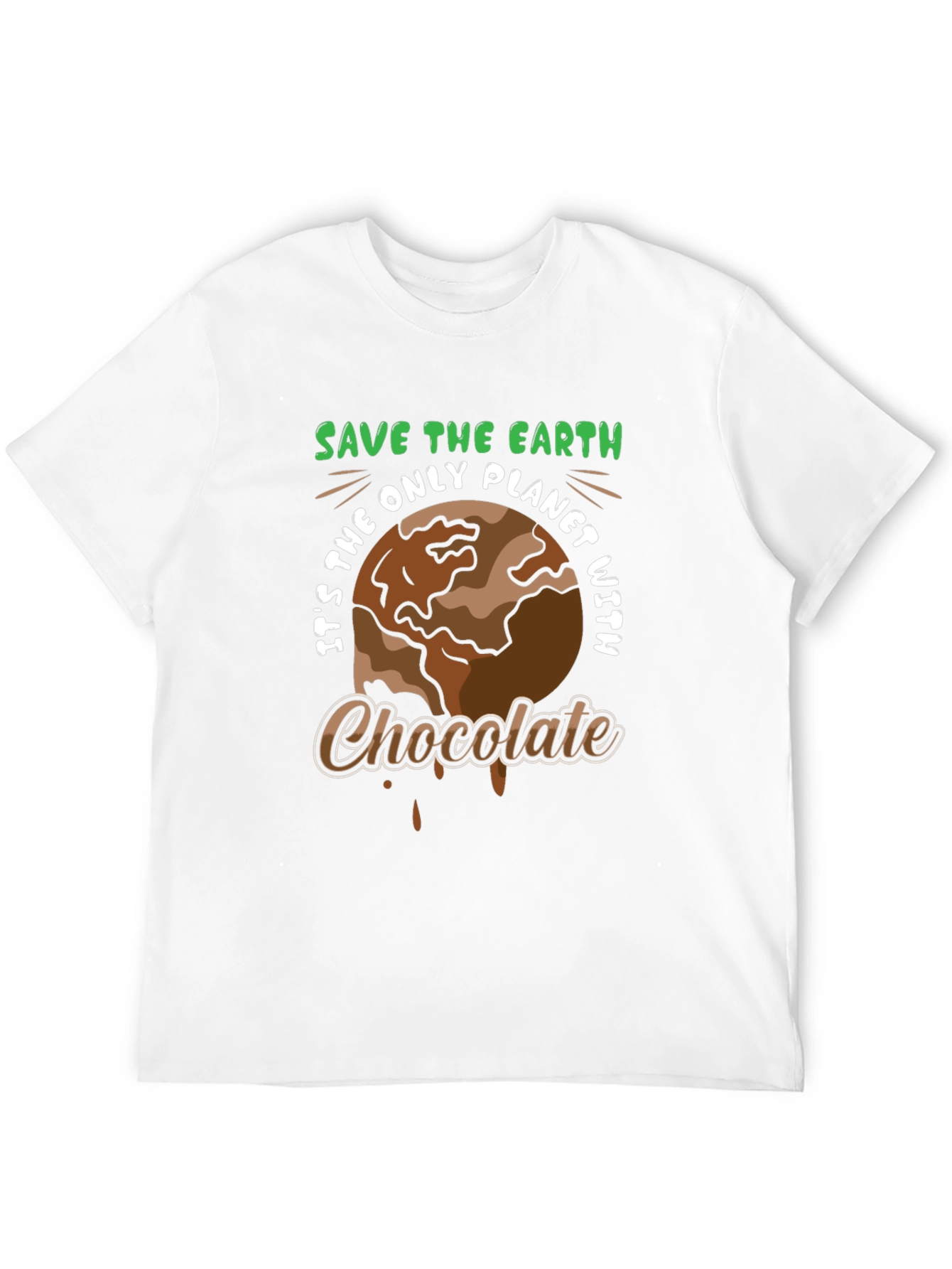 Save the Earth Chocolate Planet T-Shirt