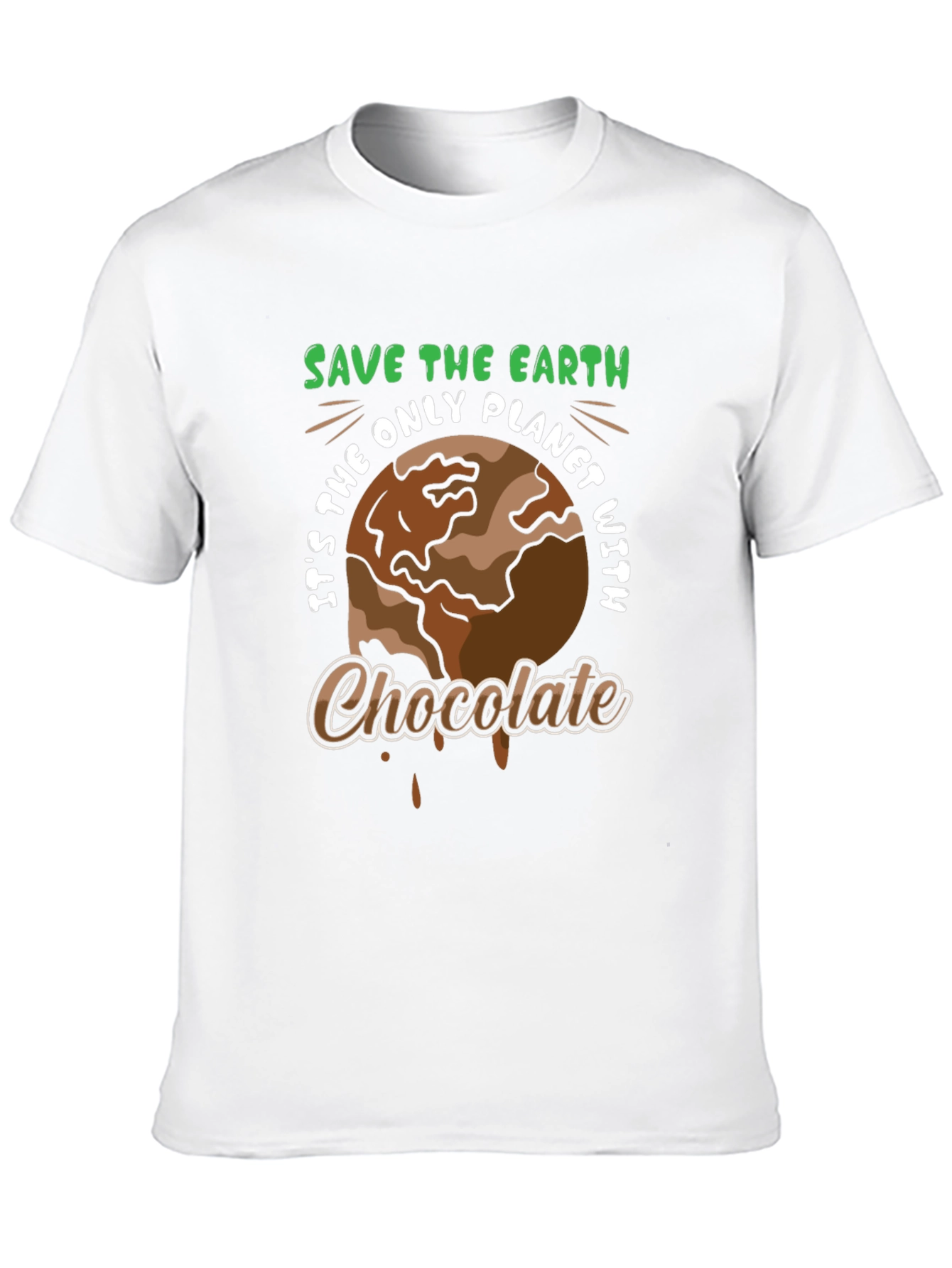Save the Earth Chocolate Planet T-Shirt