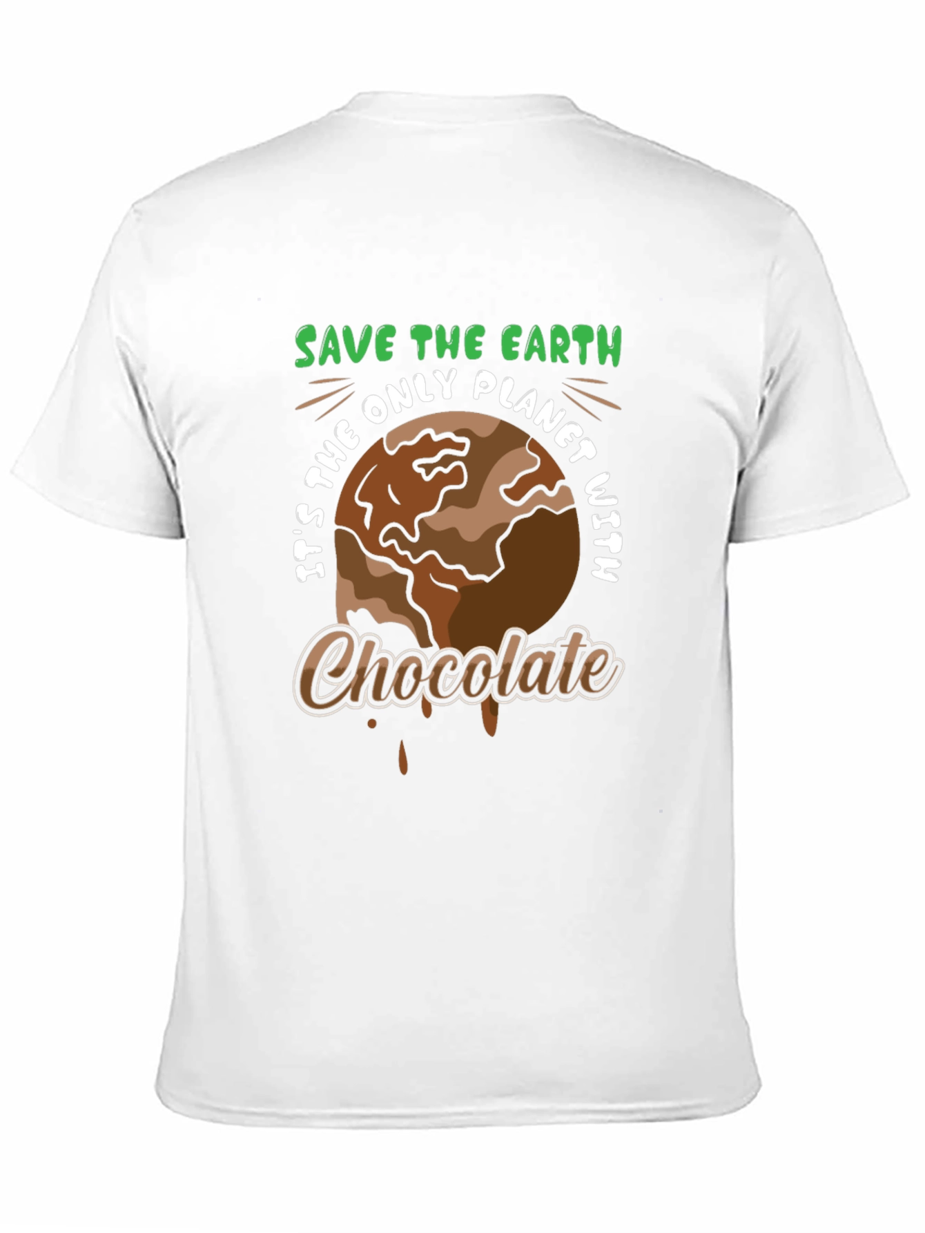 Save the Earth Chocolate Planet T-Shirt