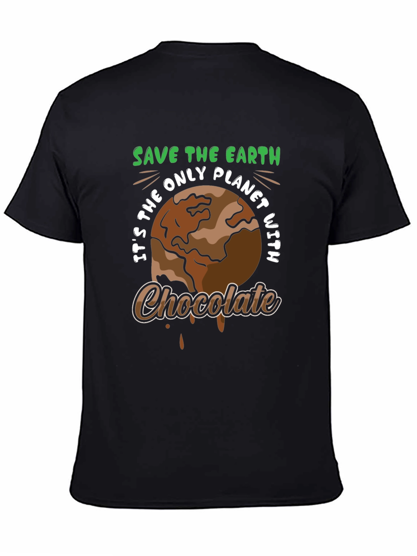 Save the Earth Chocolate Planet T-Shirt