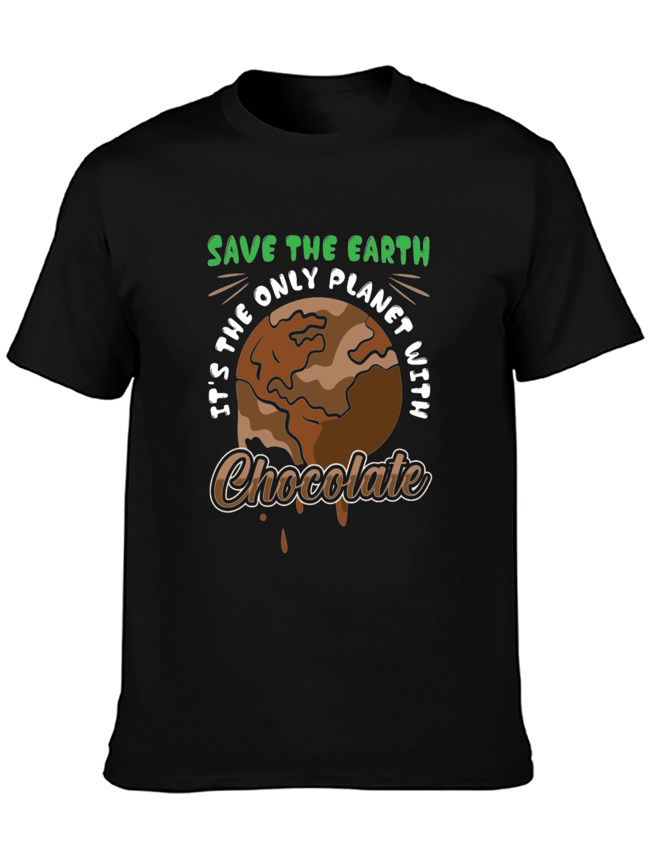 Save the Earth Chocolate Planet T-Shirt
