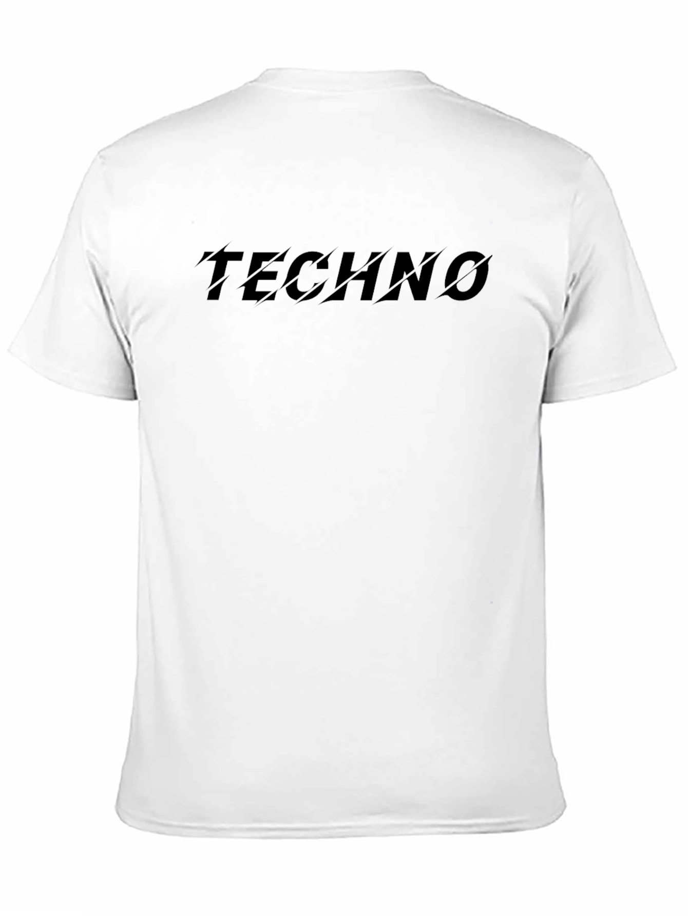 Techno Graphic Tee - Sleek Black Design
