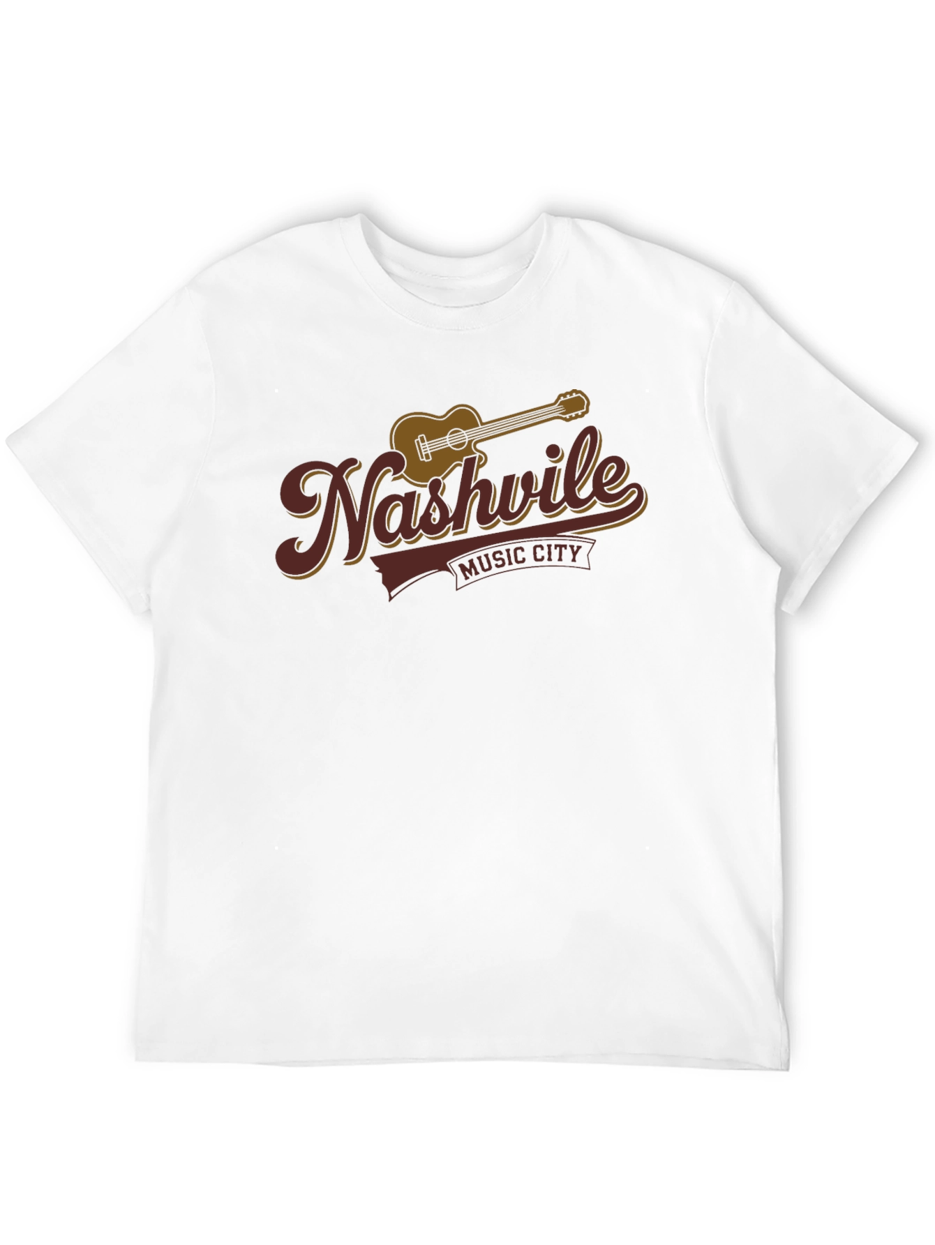 Nashville Music City Black Graphic T-Shirt