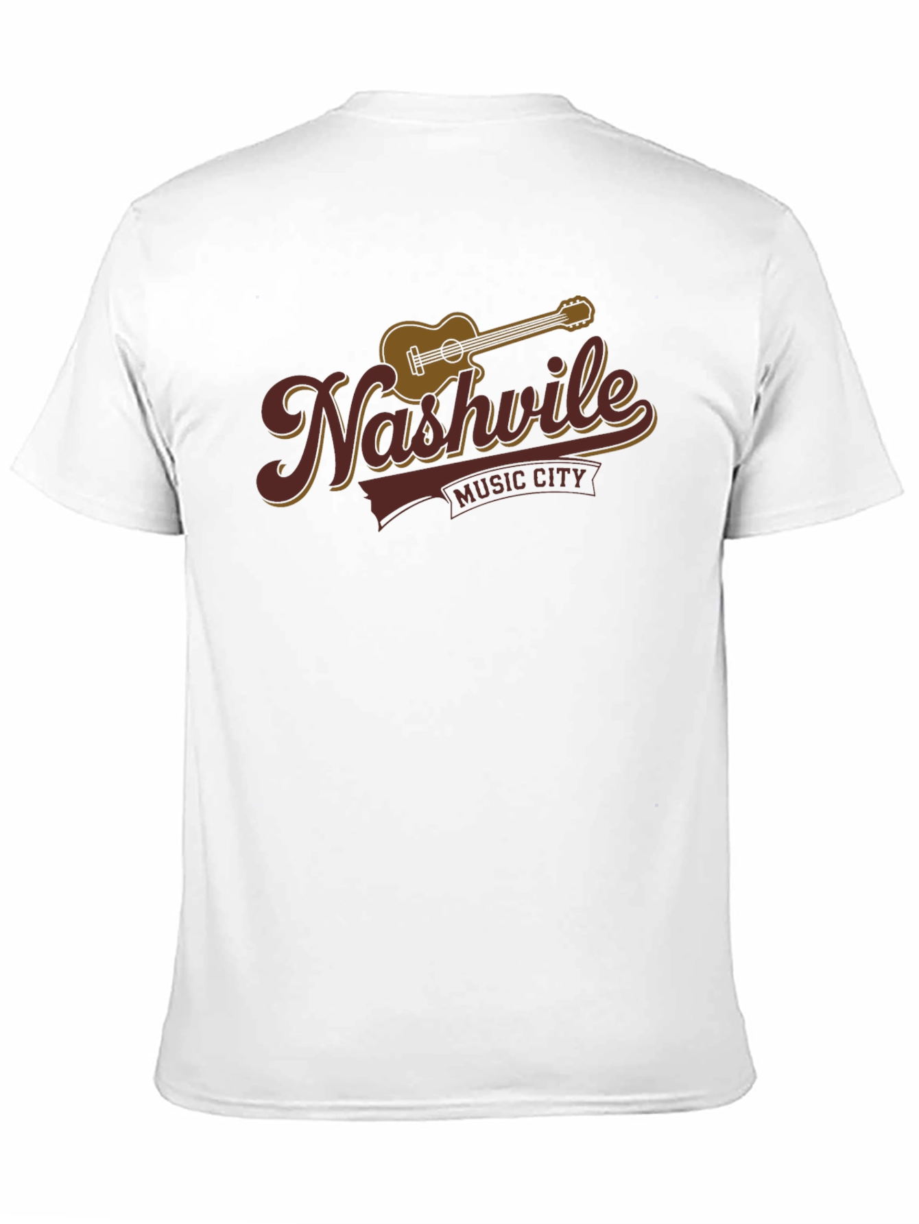 Nashville Music City Black Graphic T-Shirt