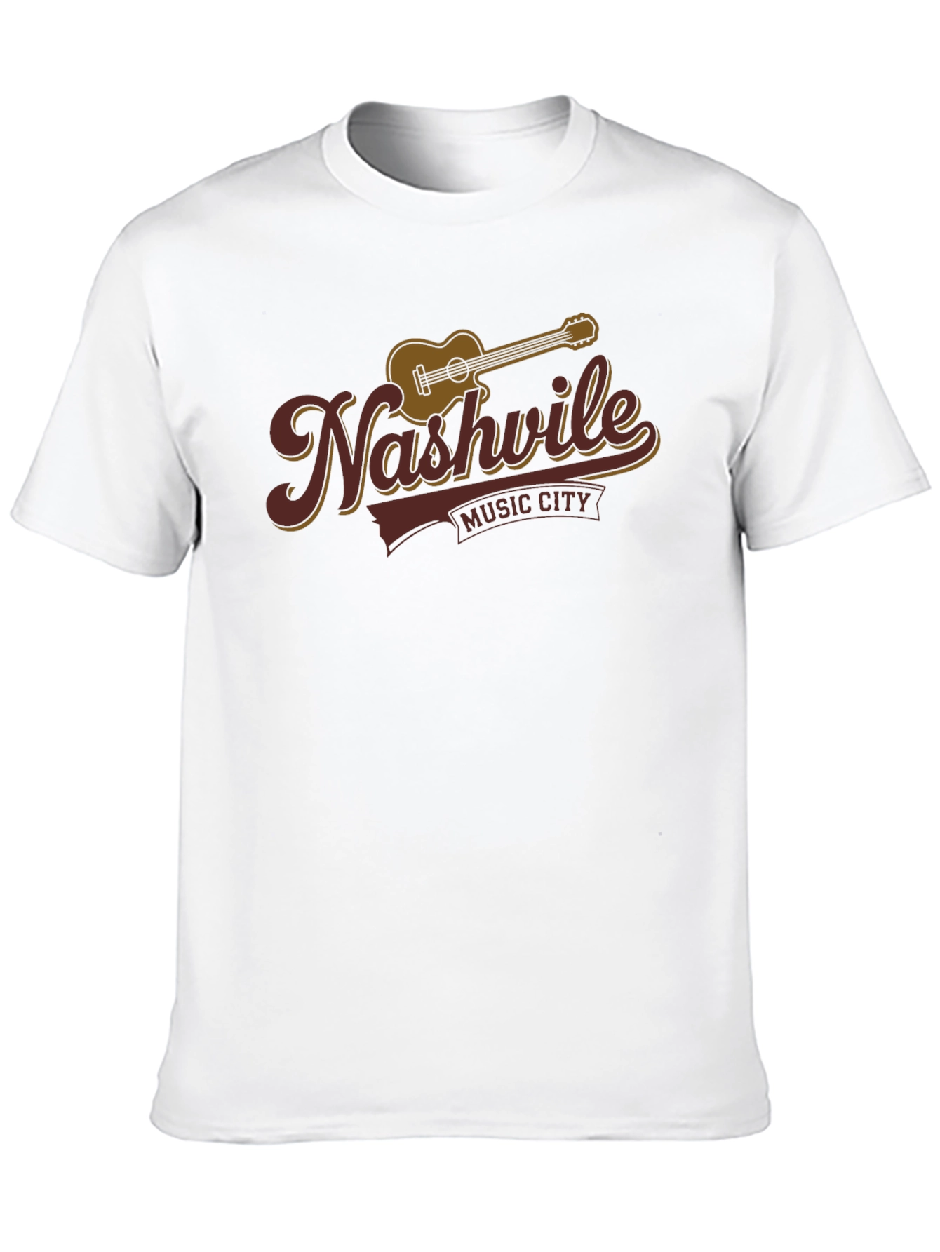 Nashville Music City Black Graphic T-Shirt