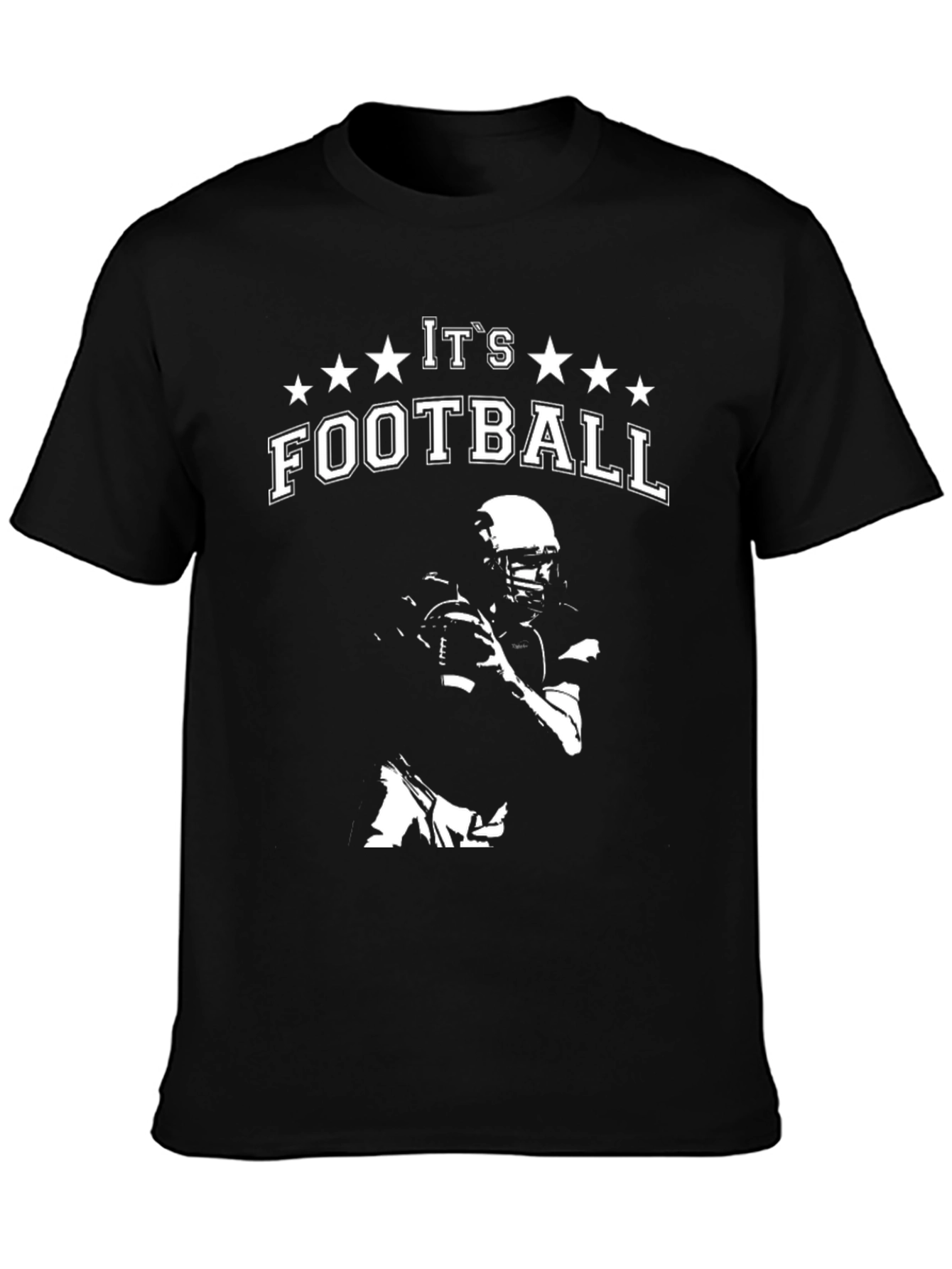 Its Football Black Graphic Tee