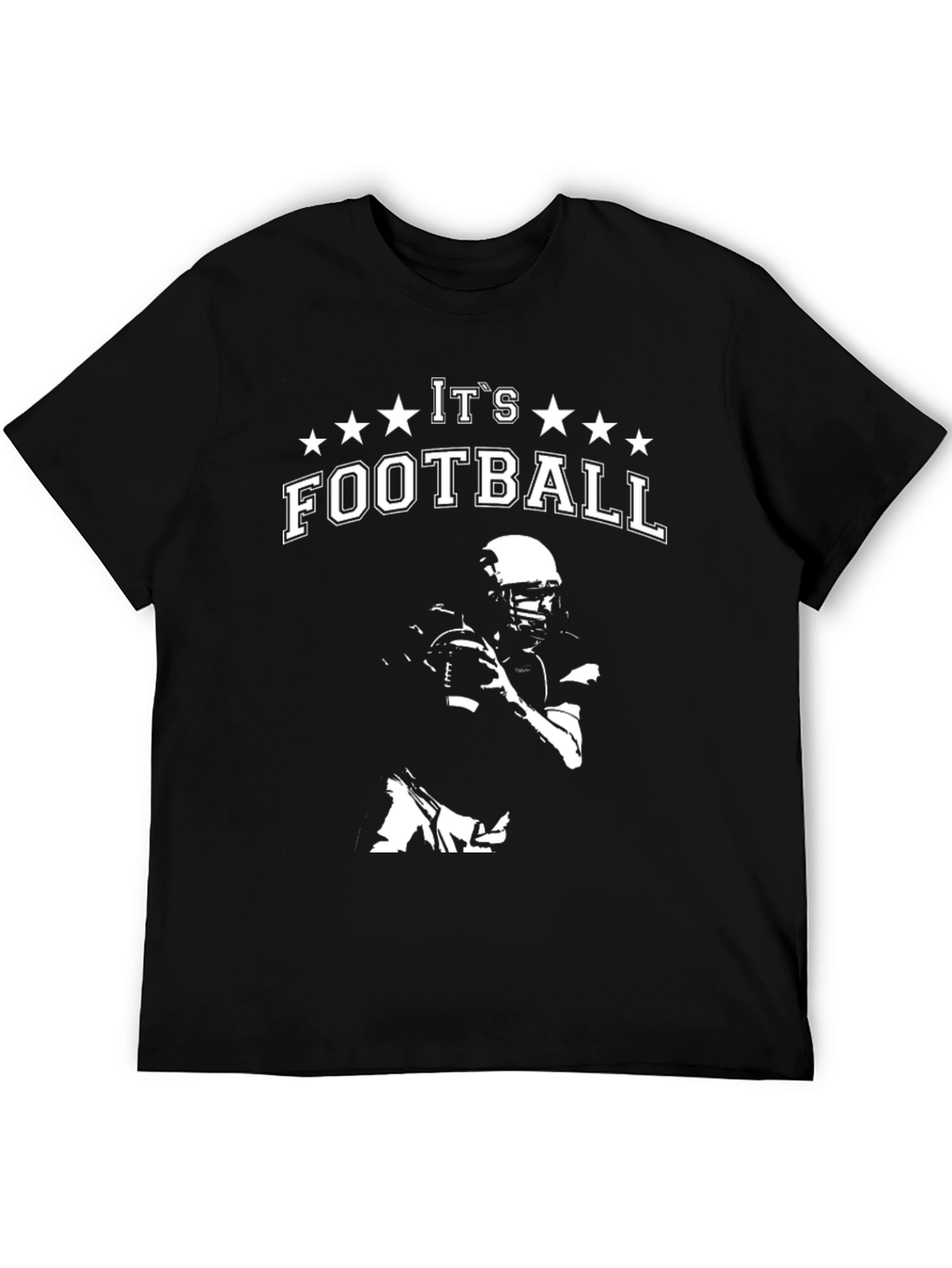 Its Football Black Graphic Tee