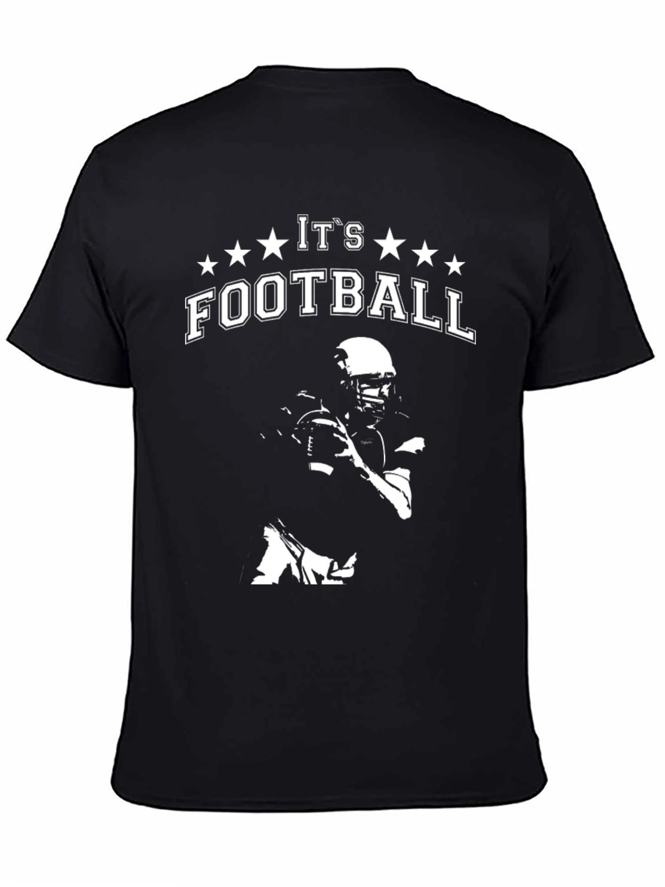Its Football Black Graphic Tee