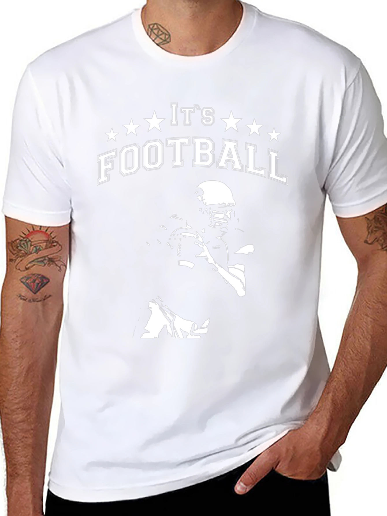 Its Football Black Graphic Tee